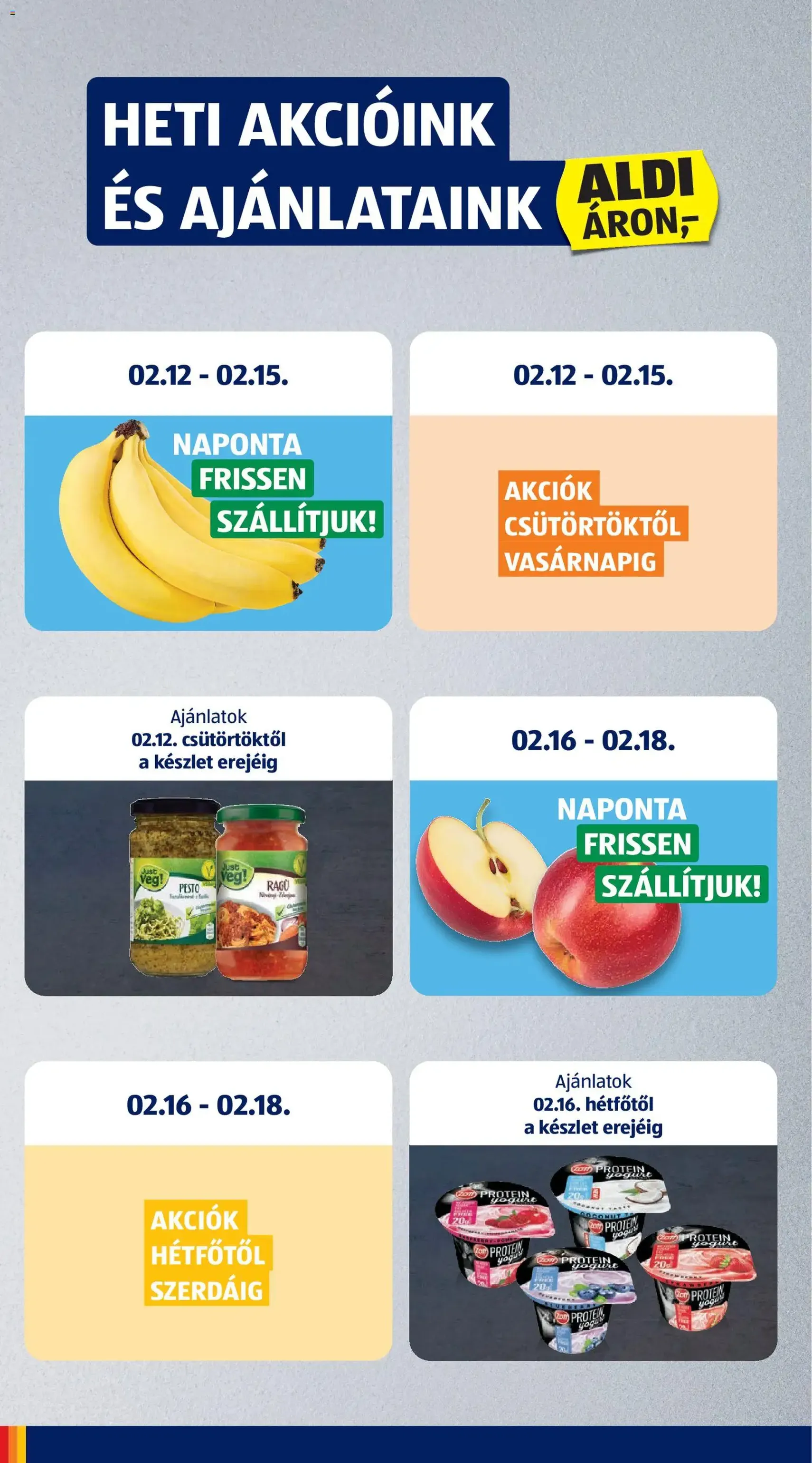 Aldi Akciós újság - 2026.02.12. érvényes szórólap 2 oldal 47 oldalból
