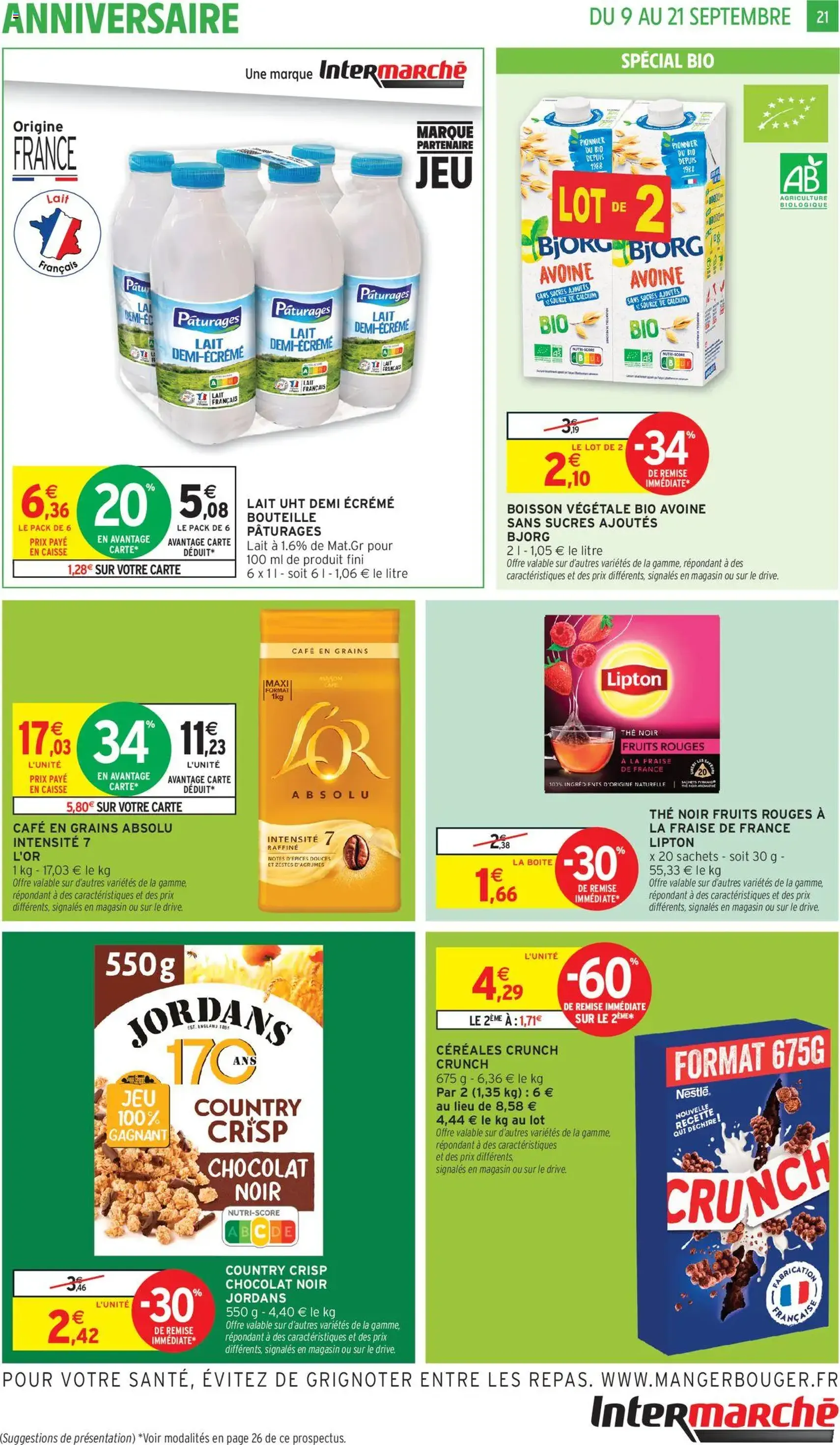 Intermarché - C'est le très gros anniversaire - brochure valable à partir du 09/09/2025, page 21 sur 36 Intermarché - C'est le très gros anniversaire - brochure valable à partir du 09/09/2025, page 21 sur 36