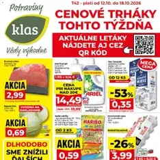 Klas leták - náhľad letáku platný od 12.10.2026