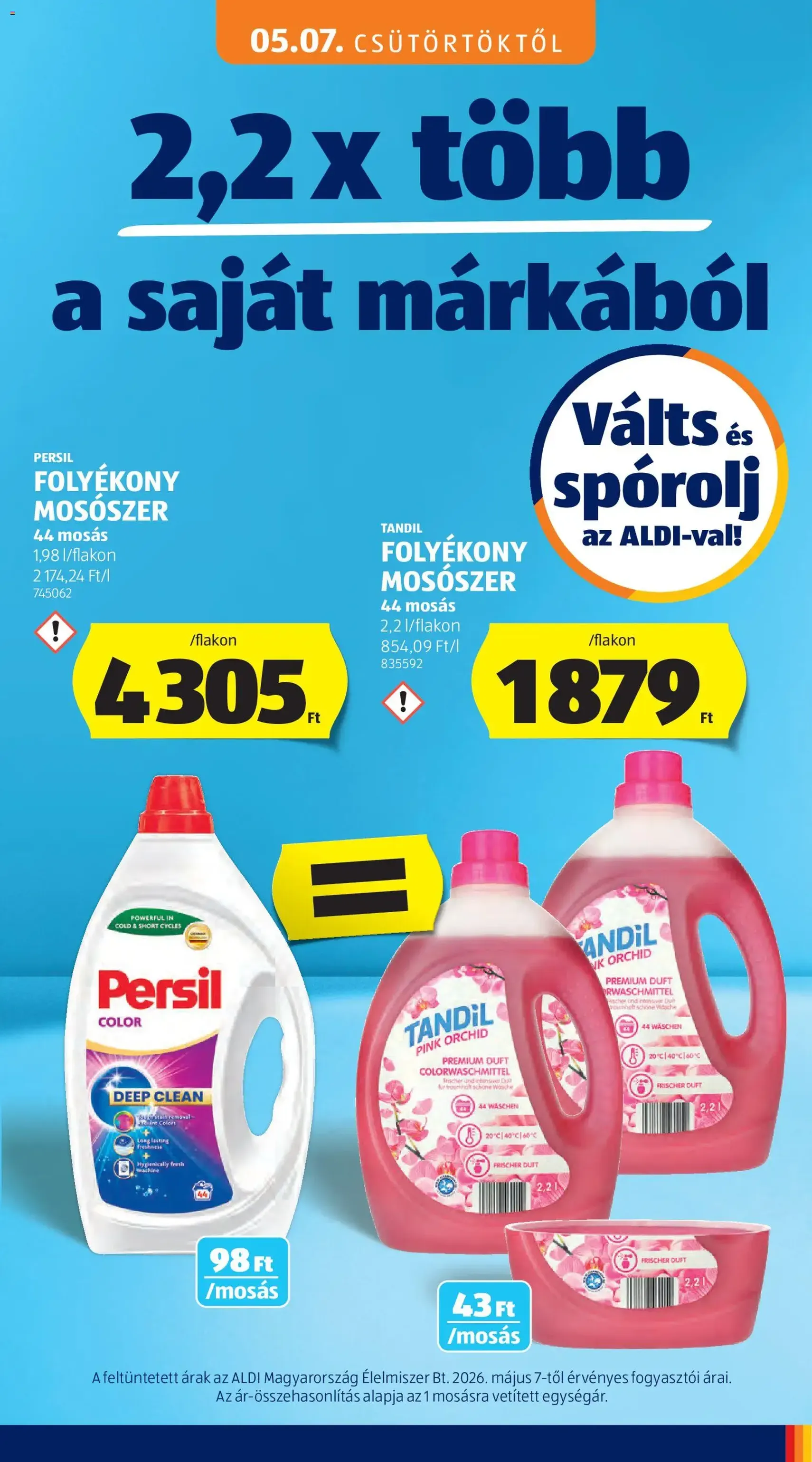 Aldi akciós újság - 2026.05.07. érvényes szórólap 21 oldal 37 oldalból
