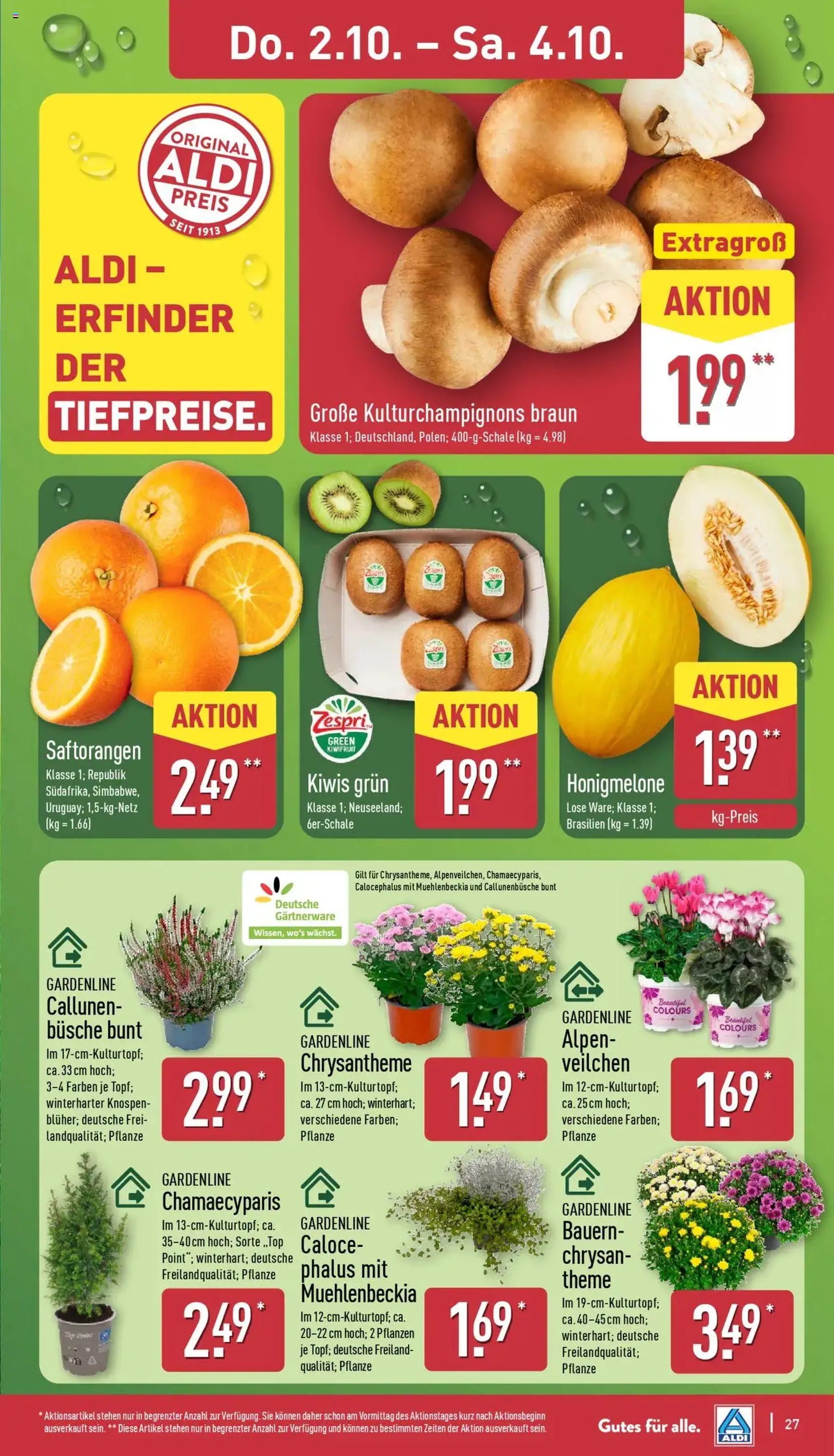 Aldi Prospekt - Gültiger Prospekt ab 29.09.2025, Seite 27 von insgesamt 42 Aldi Prospekt - Gültiger Prospekt ab 29.09.2025, Seite 27 von insgesamt 42