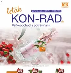 KON - RAD leták - náhľad letáku platný od 01.09.2025