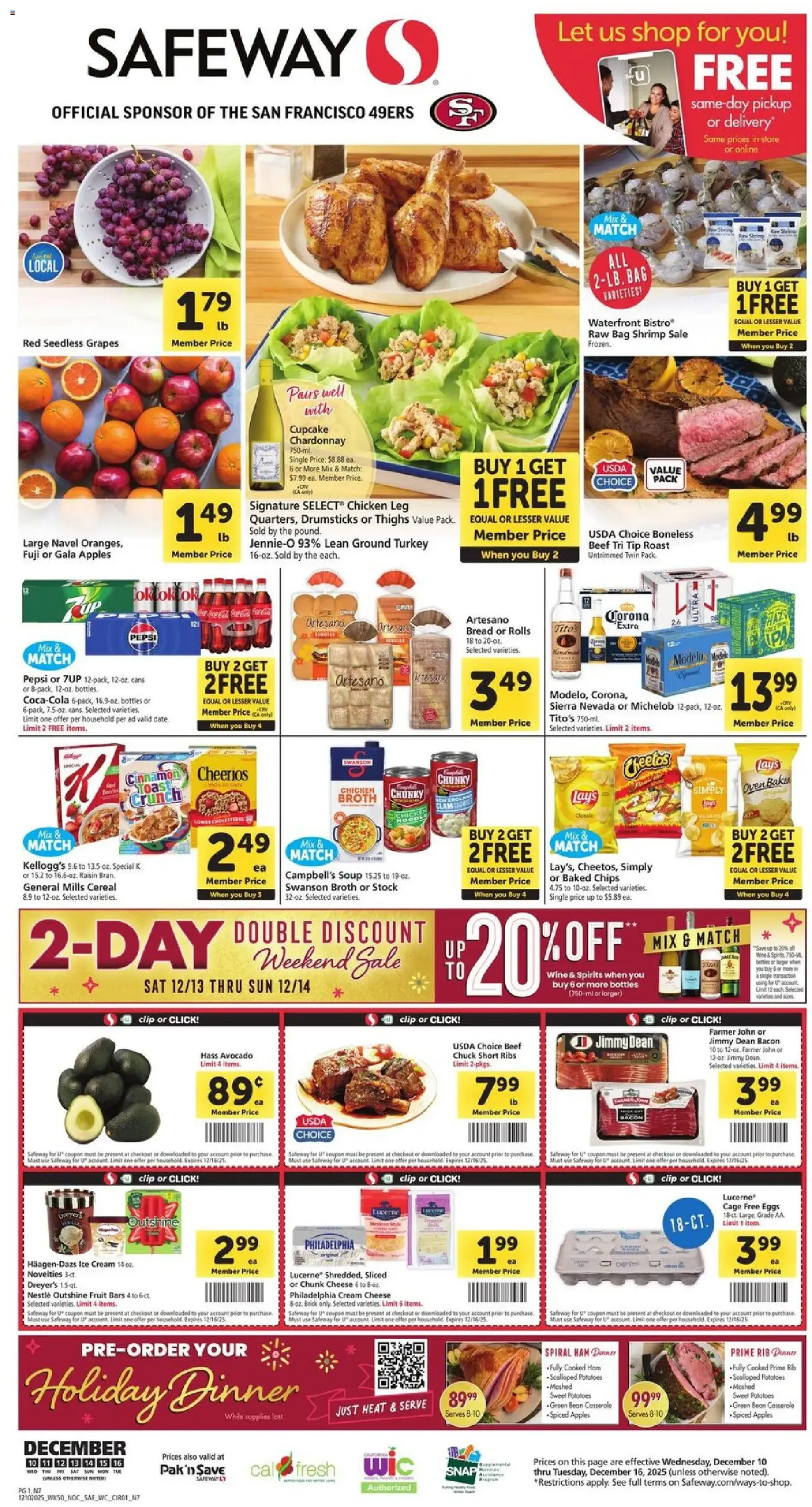 Safeway Weekly Ad - valid flyer from 12/10/2025, page 1 of 11