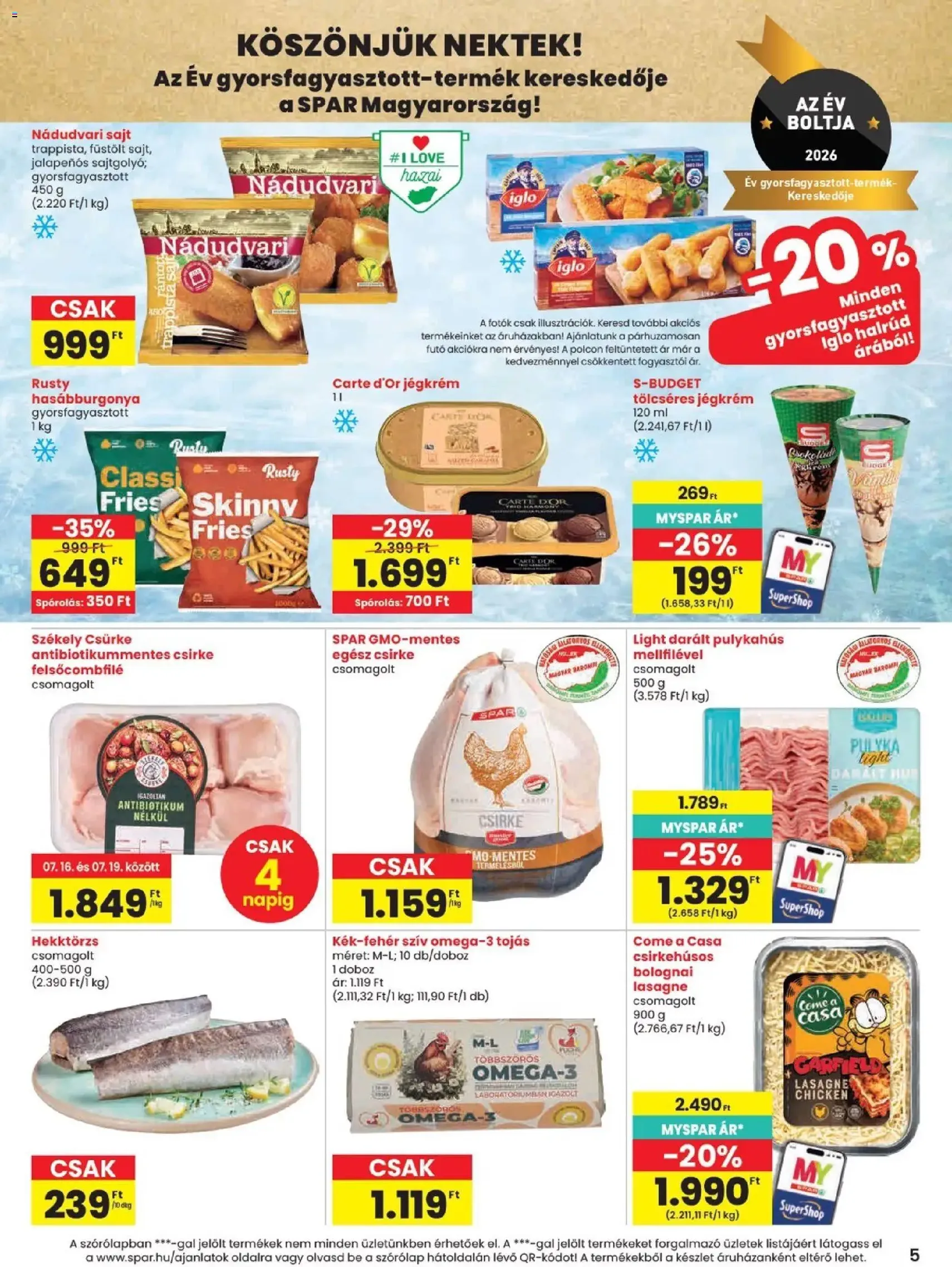 Spar akciós újság - 2026.07.16. érvényes szórólap 5 oldal 20 oldalból