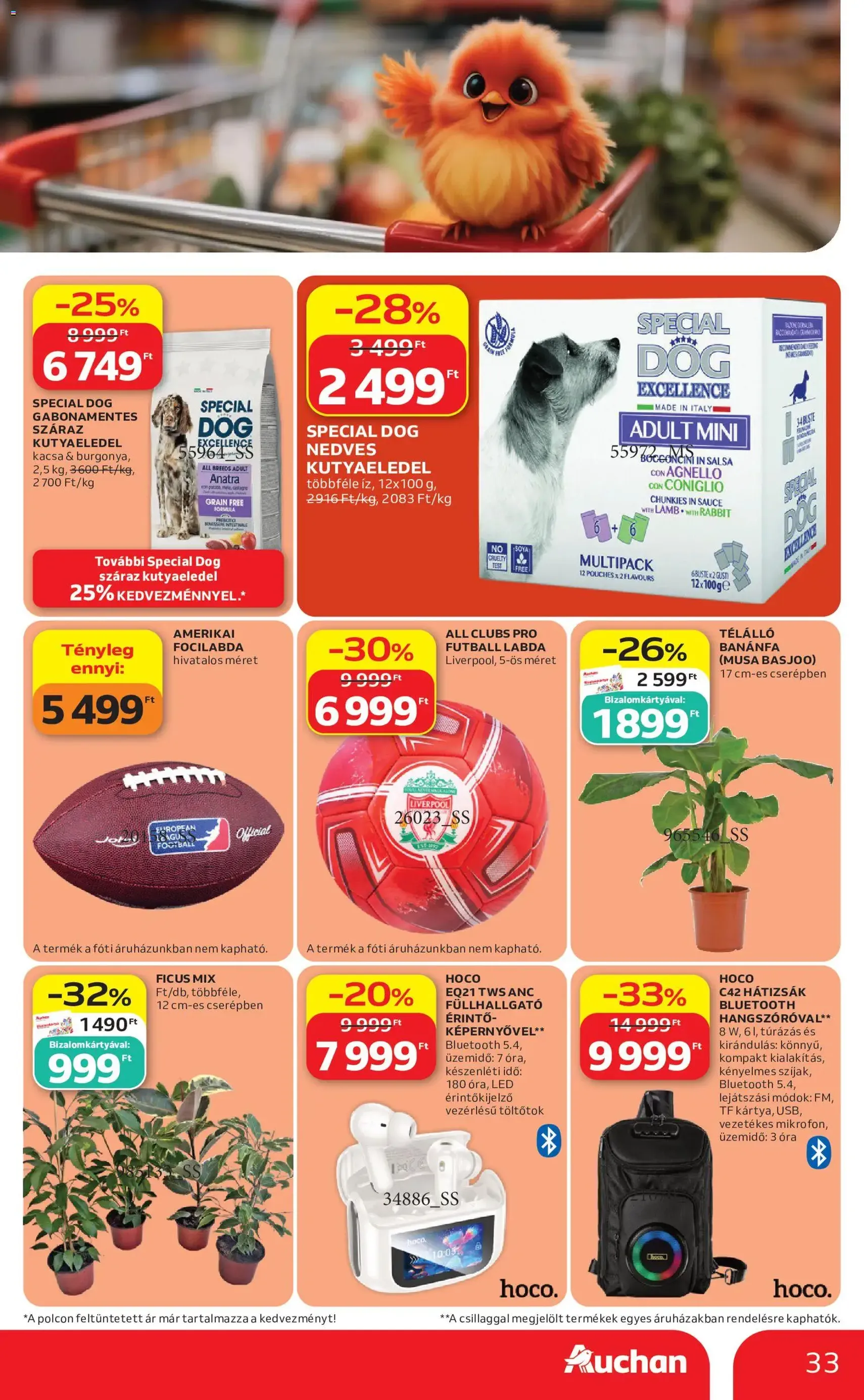 Auchan akciós újság - 2026.07.16. érvényes szórólap 33 oldal 56 oldalból