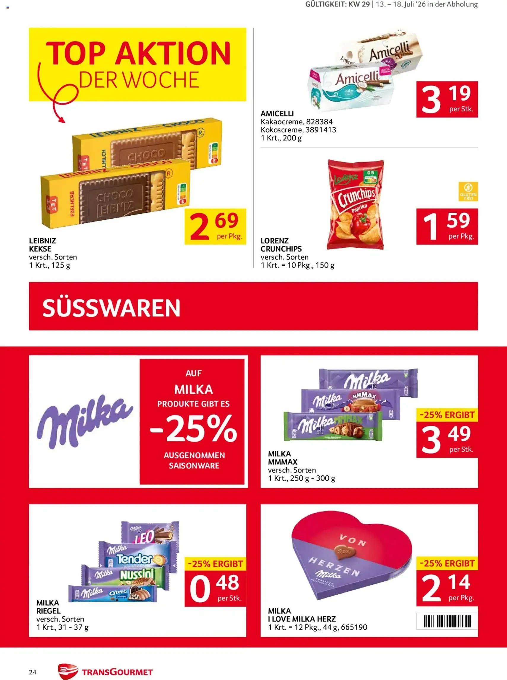 Transgourmet Flugblatt - Gültiger Prospekt ab 13.07.2026, Seite 24 von insgesamt 44