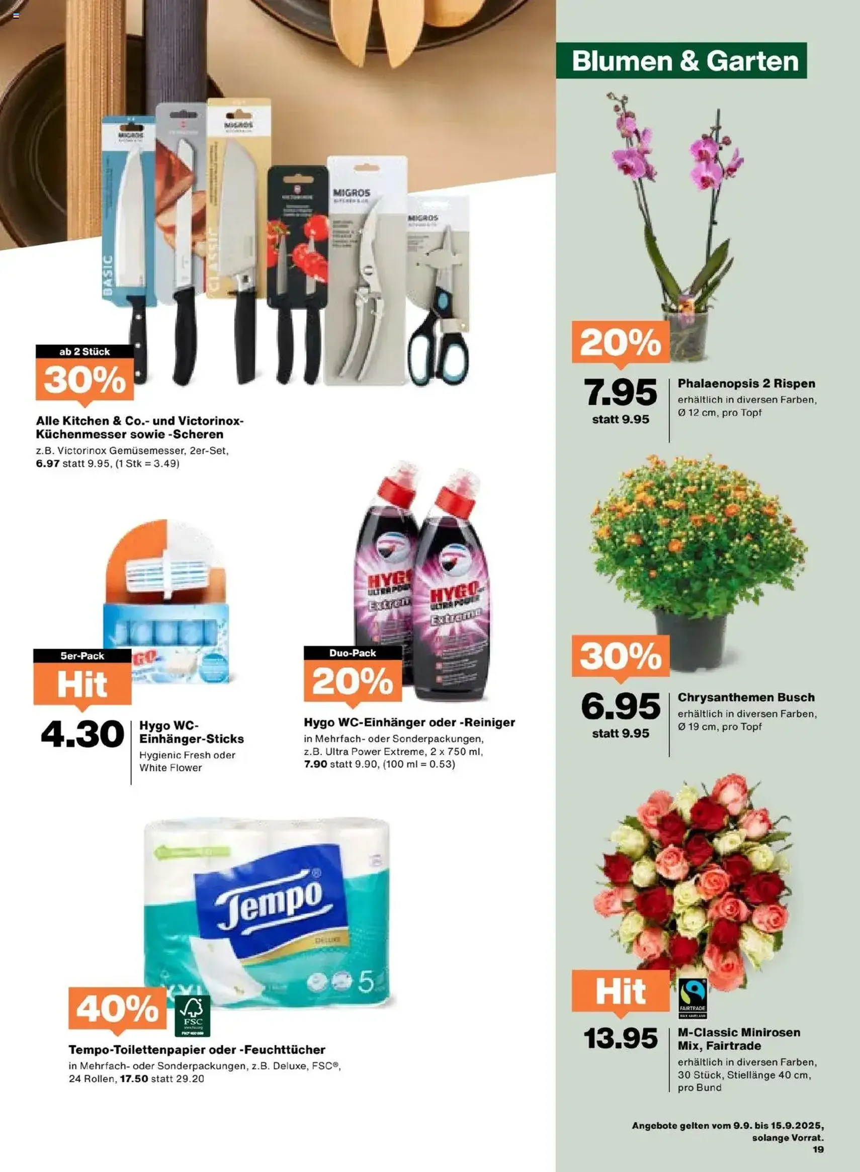 Migros Aktionen - Gültiger Prospekt ab 09.09.2025, Seite 19 von insgesamt 20 Migros Aktionen - Gültiger Prospekt ab 09.09.2025, Seite 19 von insgesamt 20