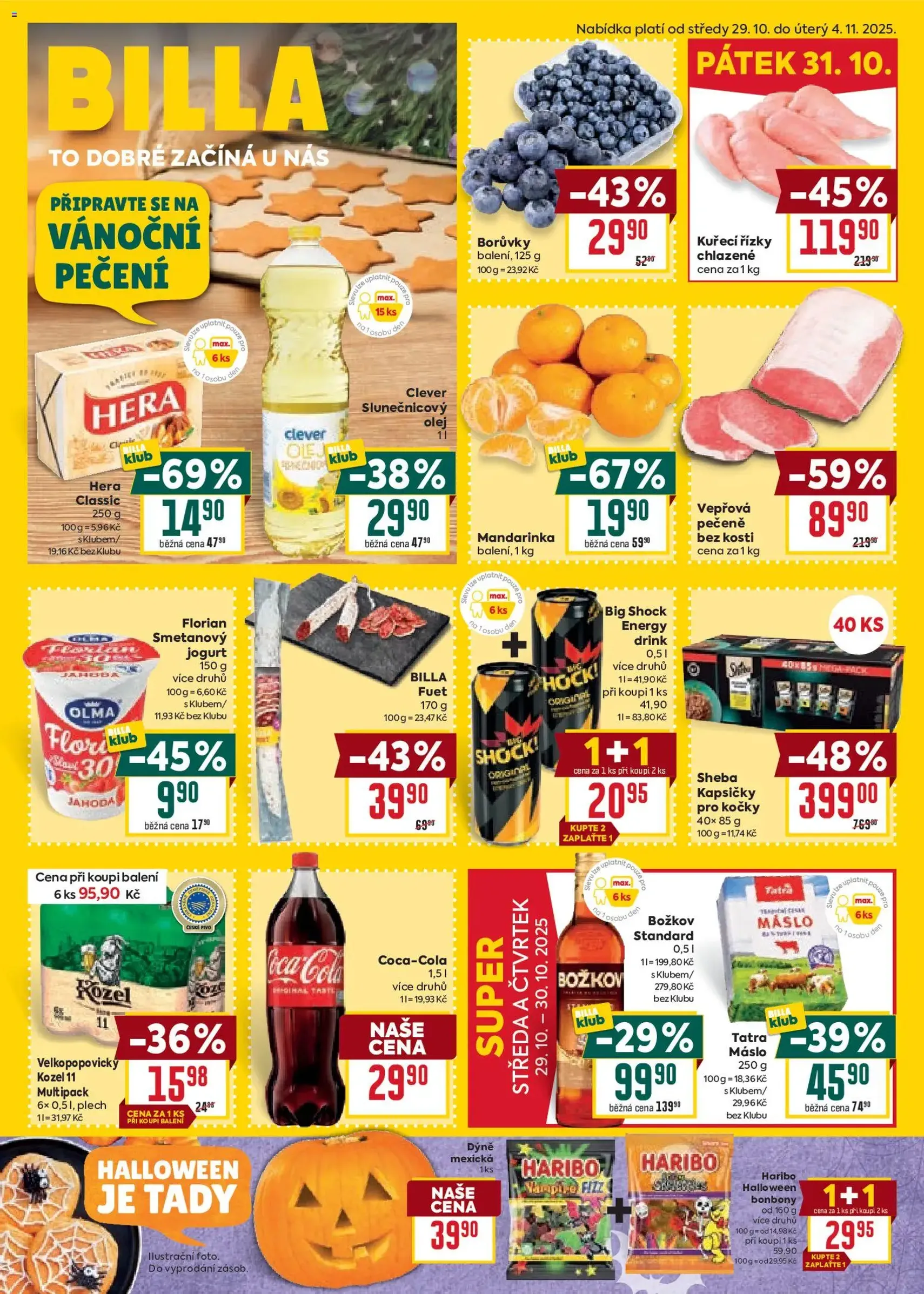 Billa Velký leták - platný leták od 29.10.2025 strana 1 z 45