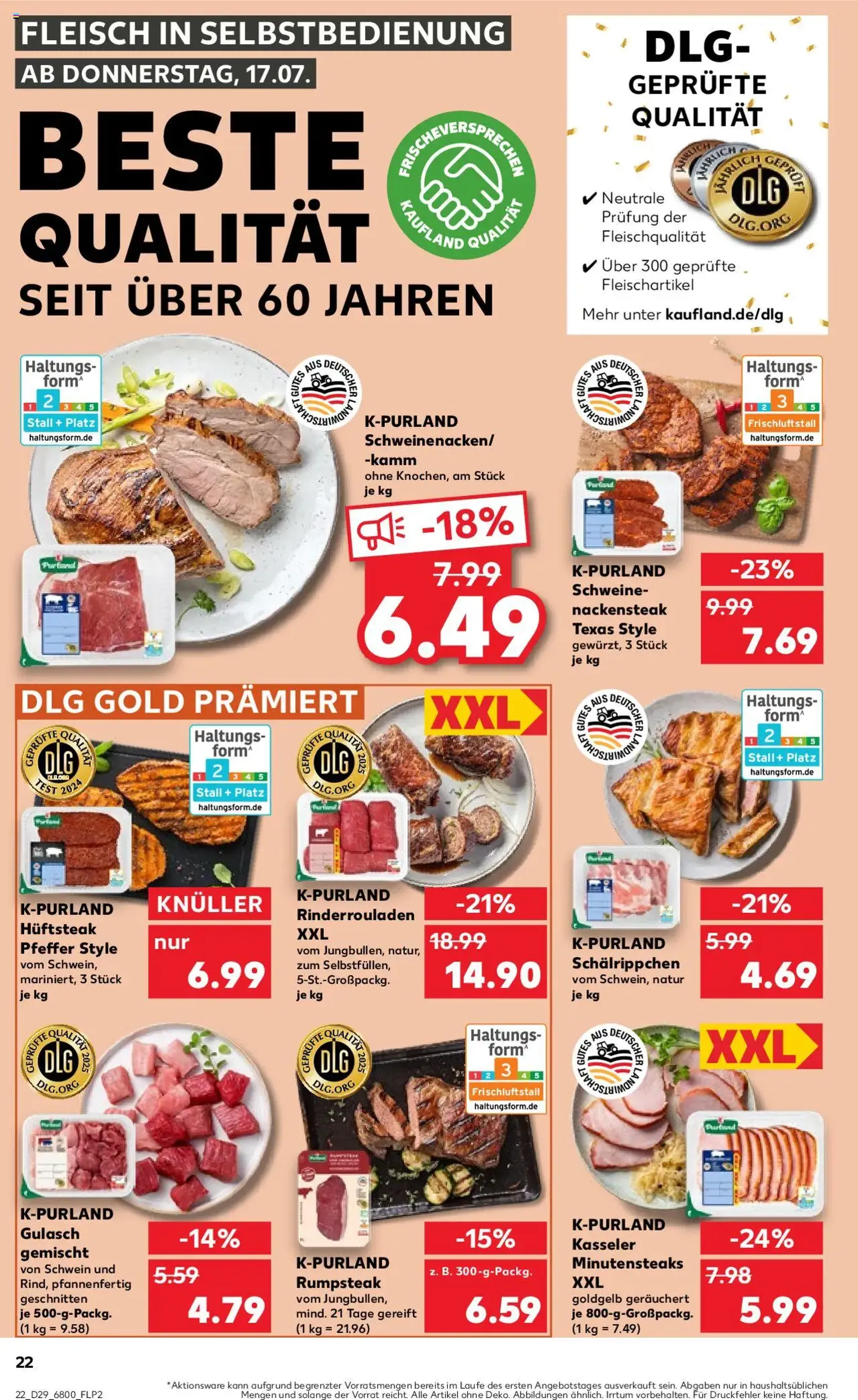 Kaufland Prospekt - Gültiger Prospekt ab 17.07.2025, Seite 22 von insgesamt 54 Kaufland Prospekt - Gültiger Prospekt ab 17.07.2025, Seite 22 von insgesamt 54