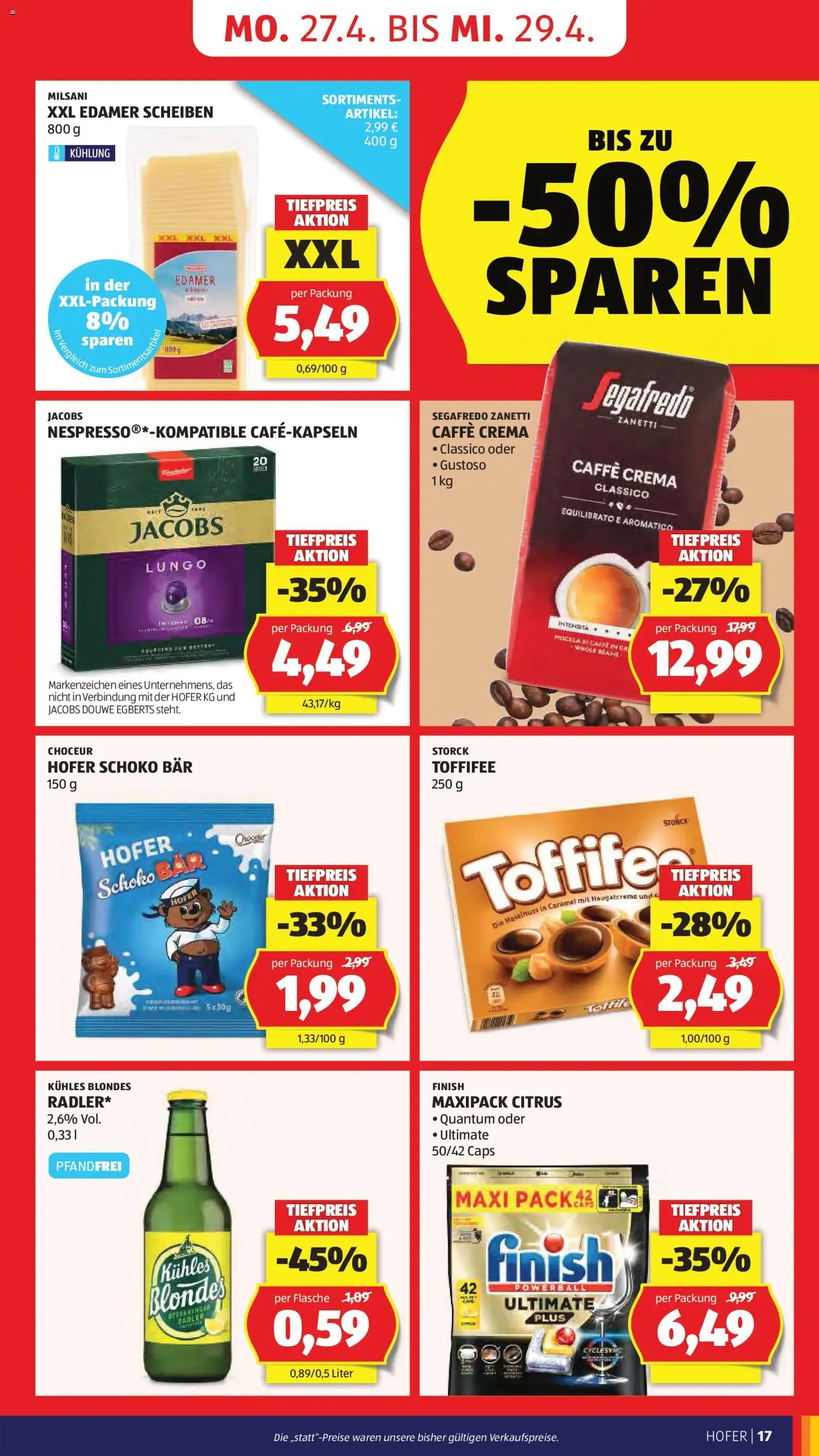Hofer Flugblatt - Gültiger Prospekt ab 22.04.2026, Seite 19 von insgesamt 41