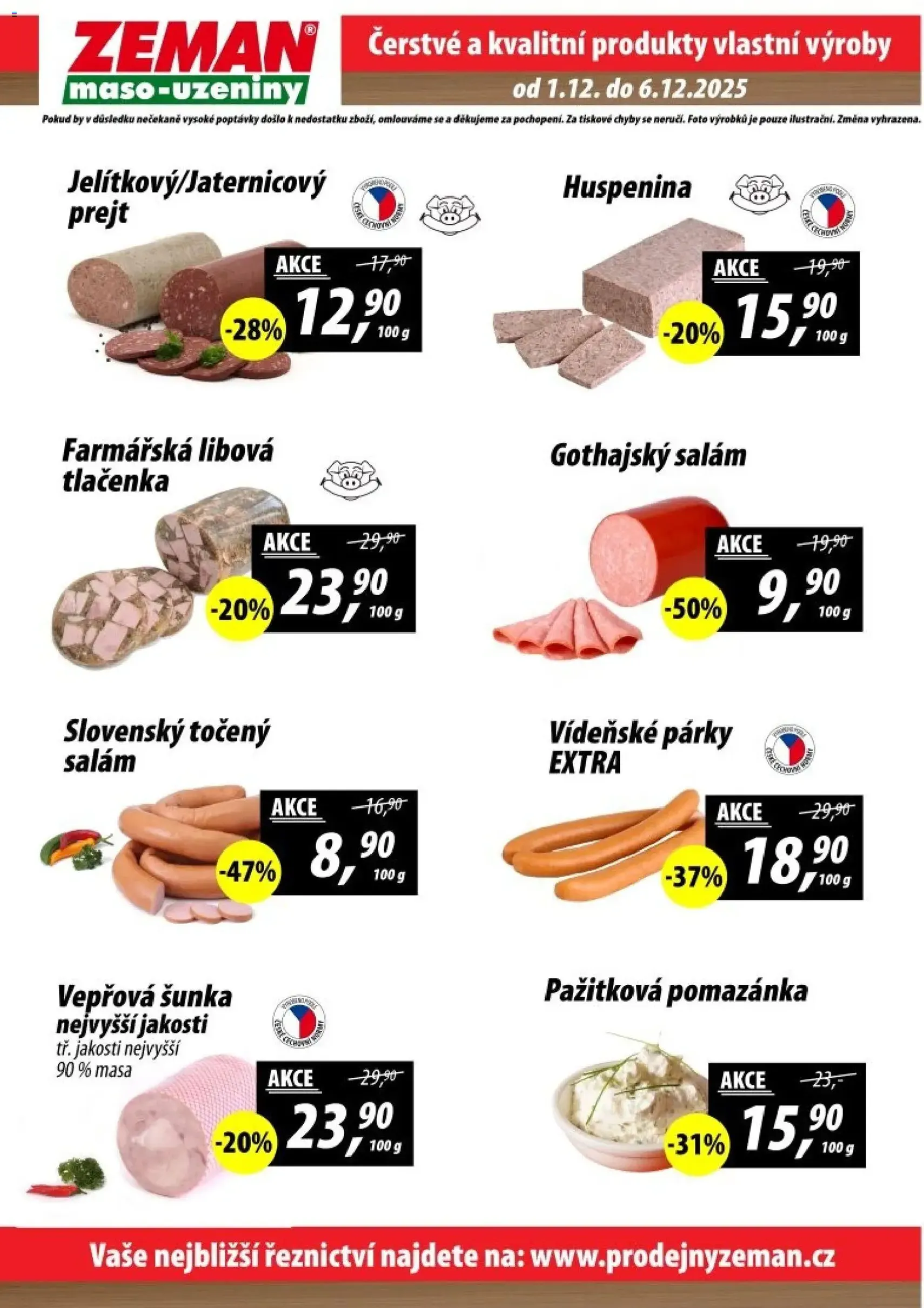 Prodejny Zeman leták - platný leták od 01.12.2025 strana 2 z 2