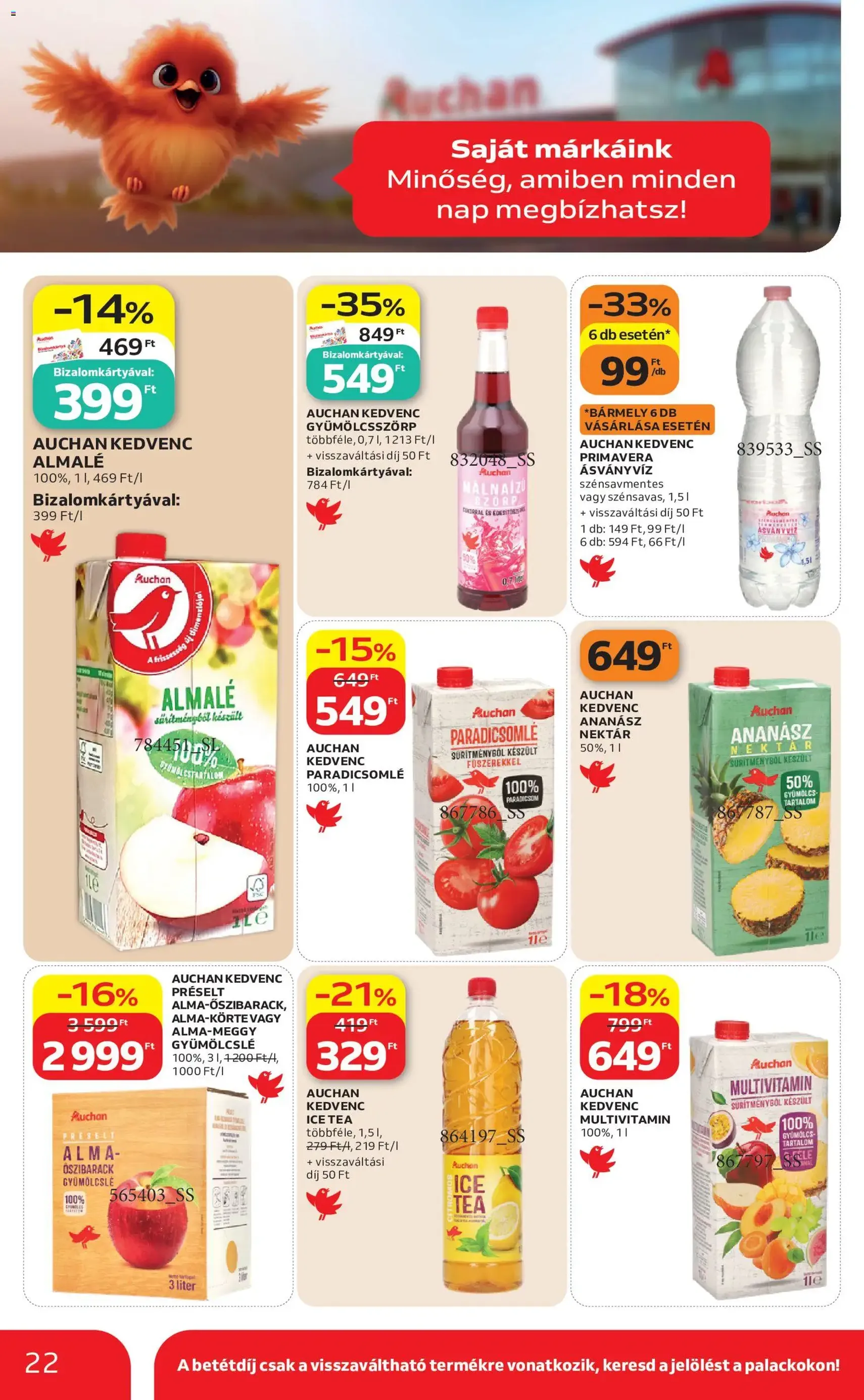 Auchan akciós újság - 2026.07.09. érvényes szórólap 22 oldal 50 oldalból