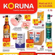 Koruna leták - náhľad letáku platný od 31.07.2026