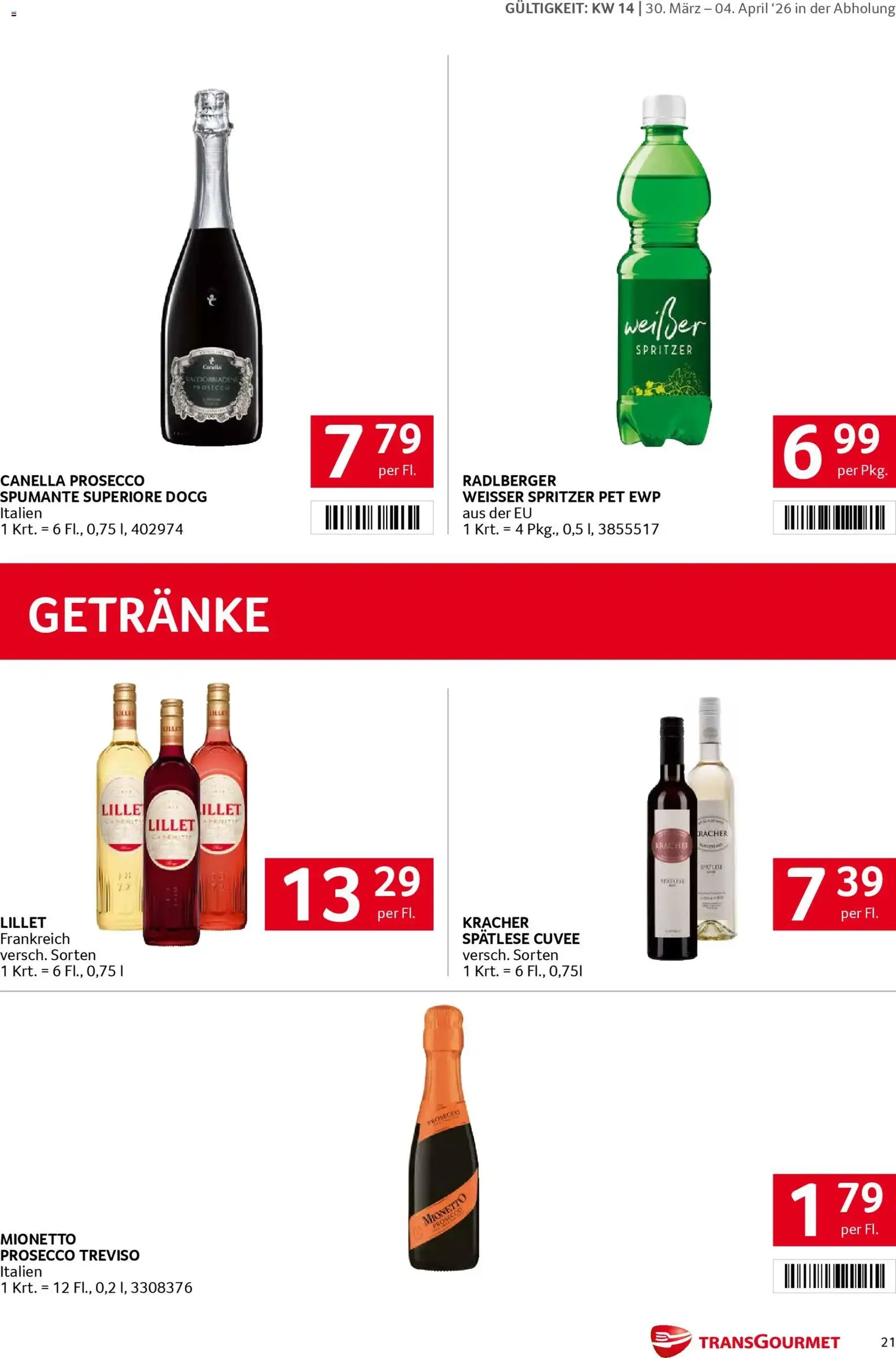 Transgourmet Flugblatt - Gültiger Prospekt ab 30.03.2026, Seite 20 von insgesamt 31