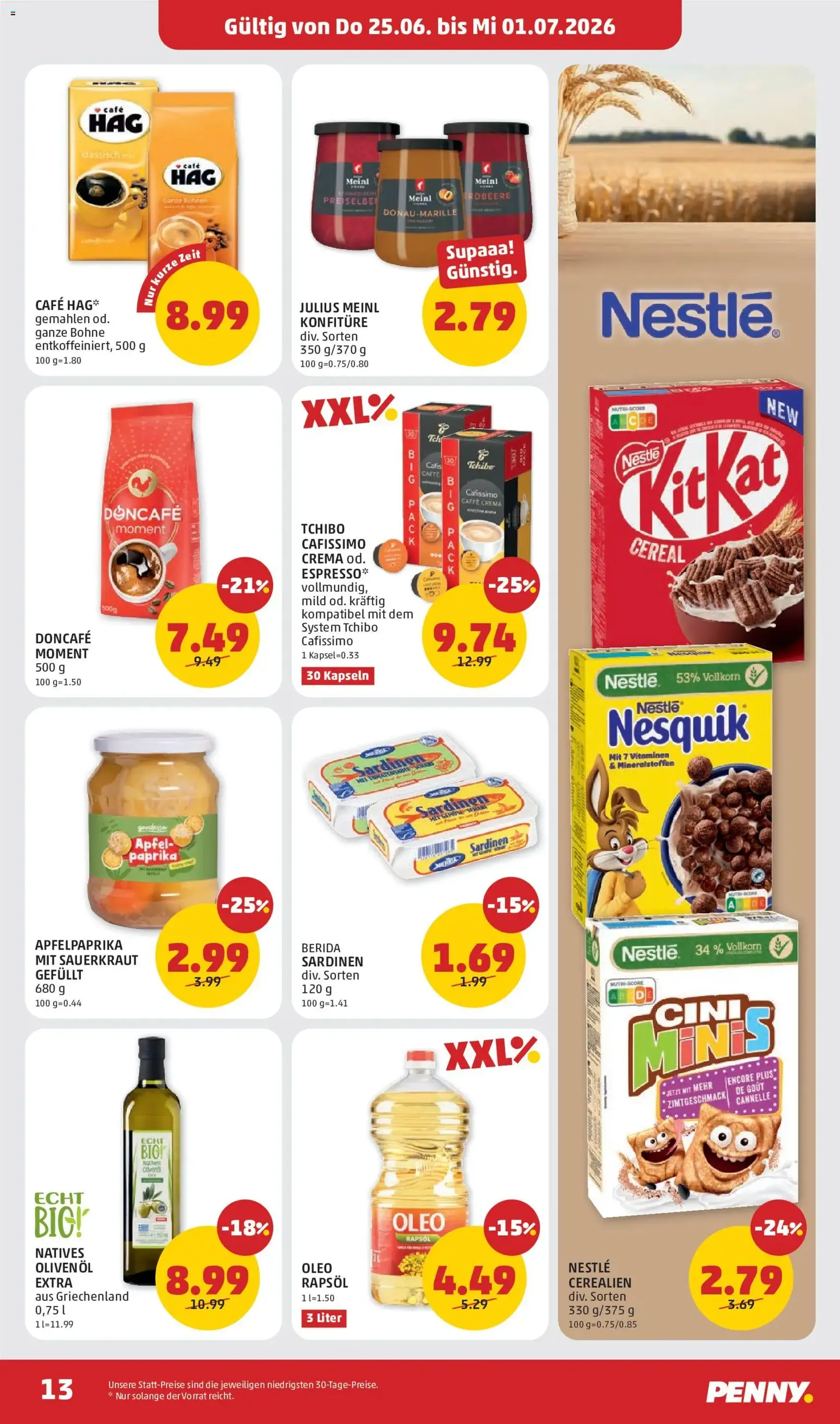 Penny Markt Flugblatt - Gültiger Prospekt ab 25.06.2026, Seite 13 von insgesamt 28