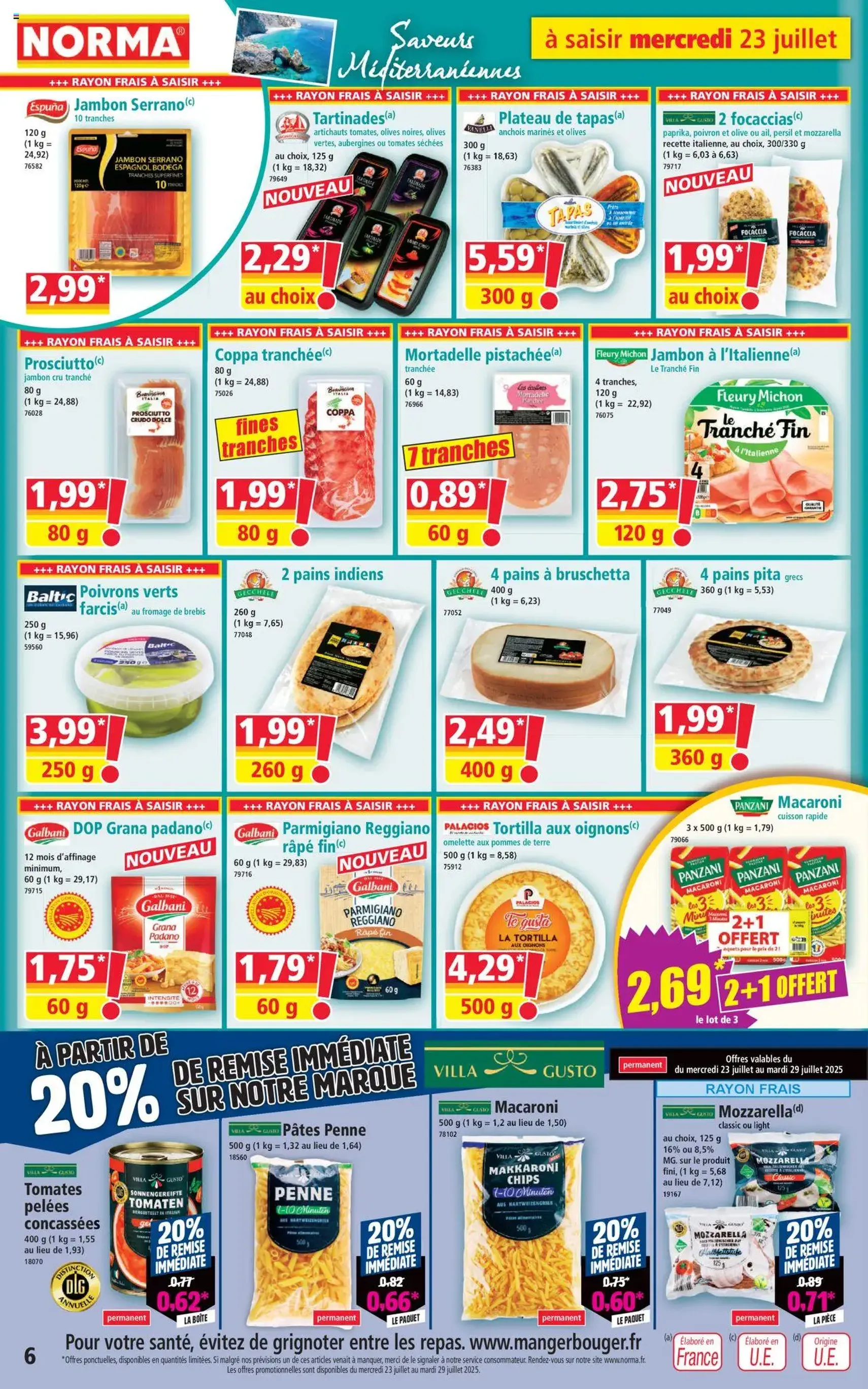 Norma catalogue - brochure valable à partir du 23/07/2025, page 6 sur 12 Norma catalogue - brochure valable à partir du 23/07/2025, page 6 sur 12