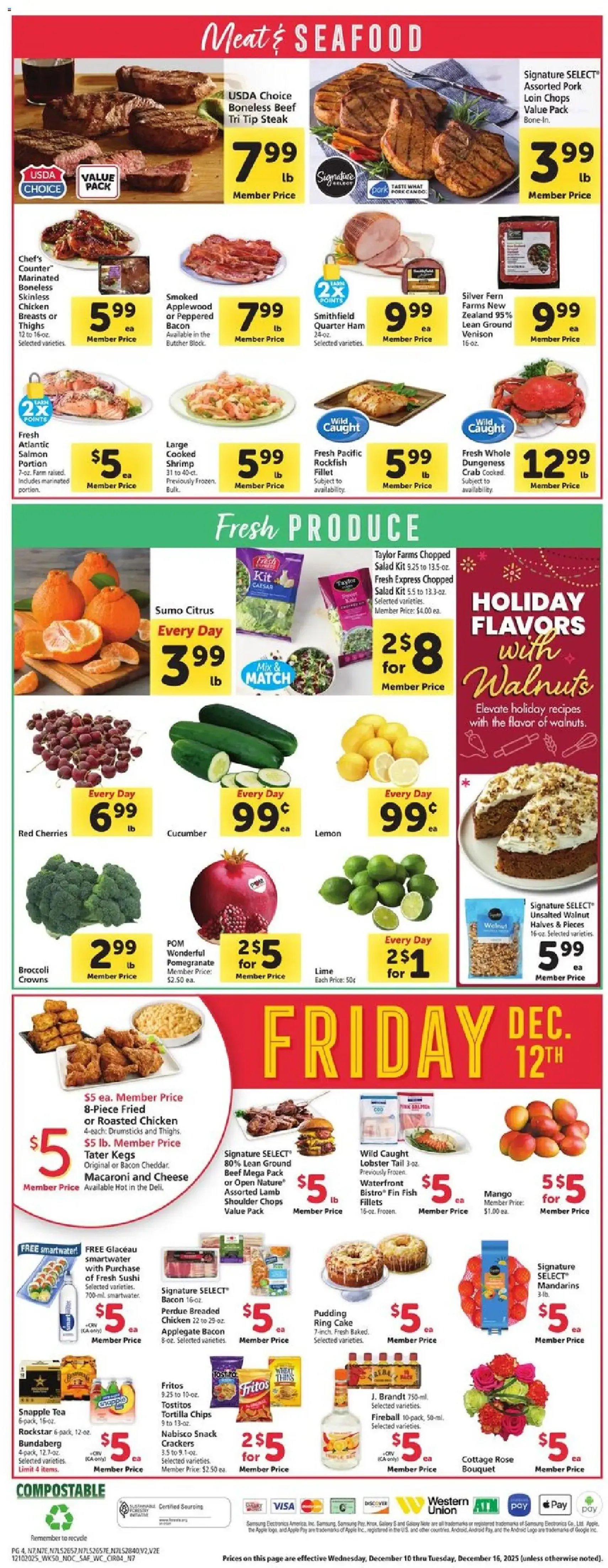 Safeway Weekly Ad - valid flyer from 12/10/2025, page 4 of 11