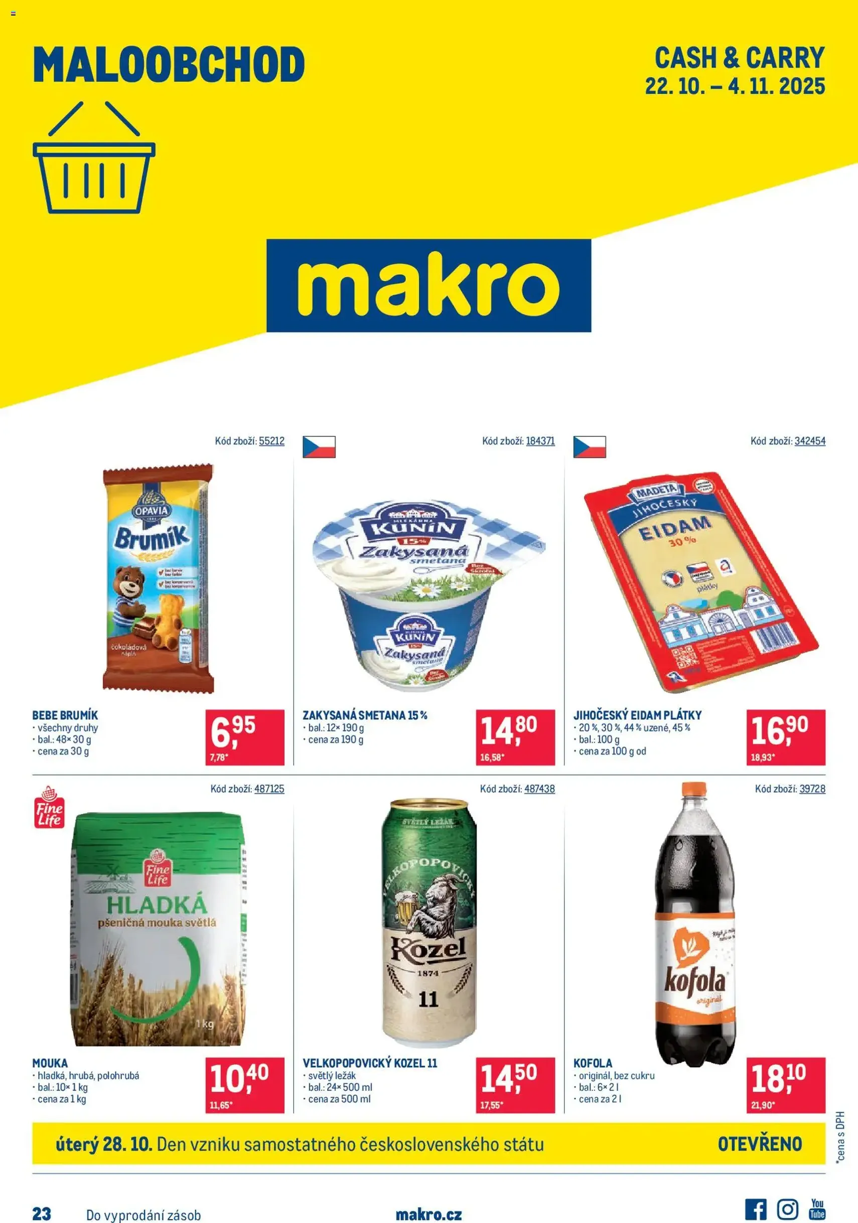 Makro leták - Maloobchod - platný leták od 22.10.2025 strana 1 z 18 Makro leták - Maloobchod - platný leták od 22.10.2025 strana 1 z 18