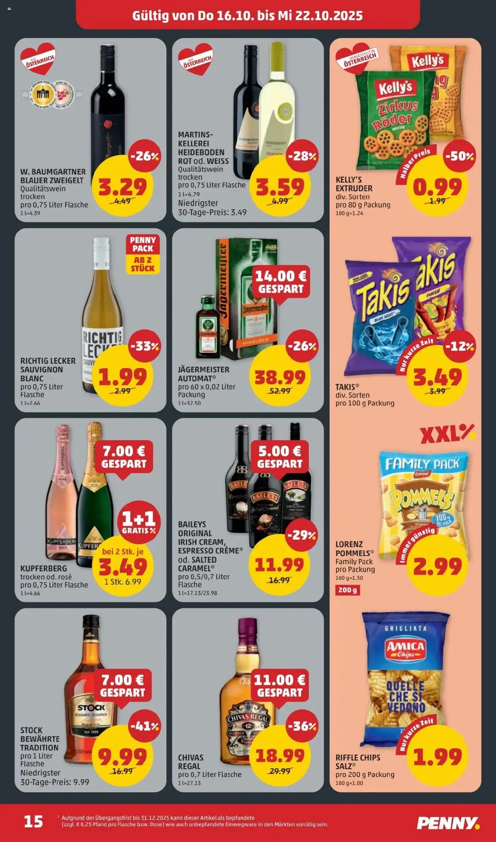 Penny Markt Flugblatt - Gültiger Prospekt ab 16.10.2025, Seite 15 von insgesamt 32