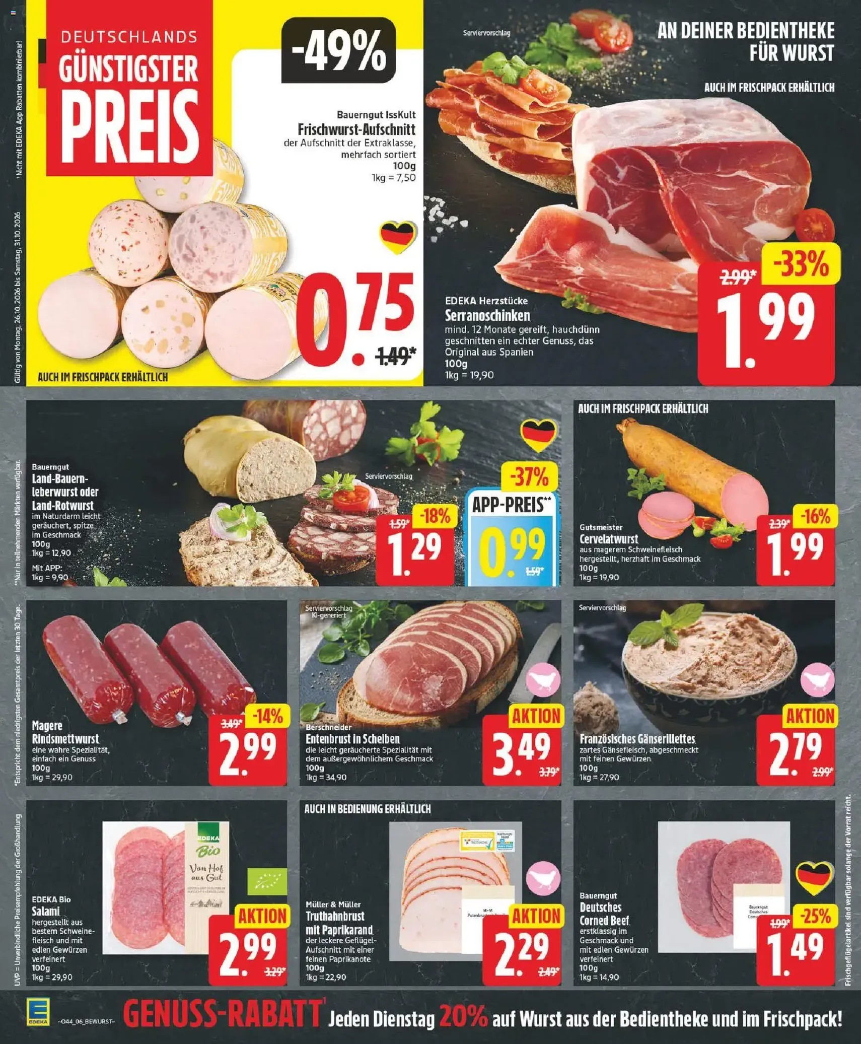 Edeka Prospekt - Gültiger Prospekt ab 26.10.2026, Seite 6 von insgesamt 29
