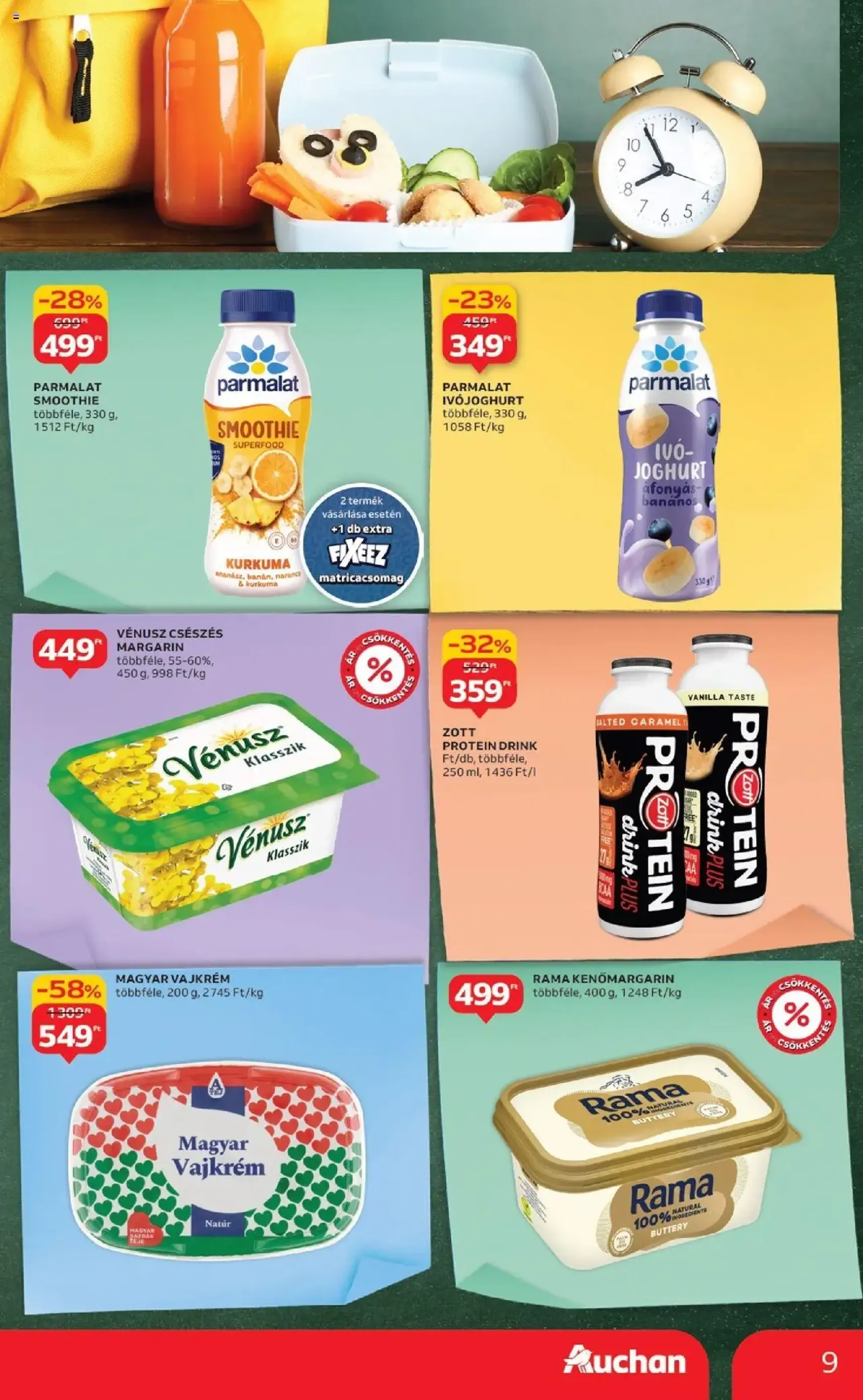 Auchan Akciós újság - 2025.09.04. érvényes szórólap 9 oldal 52 oldalból Auchan Akciós újság - 2025.09.04. érvényes szórólap 9 oldal 52 oldalból