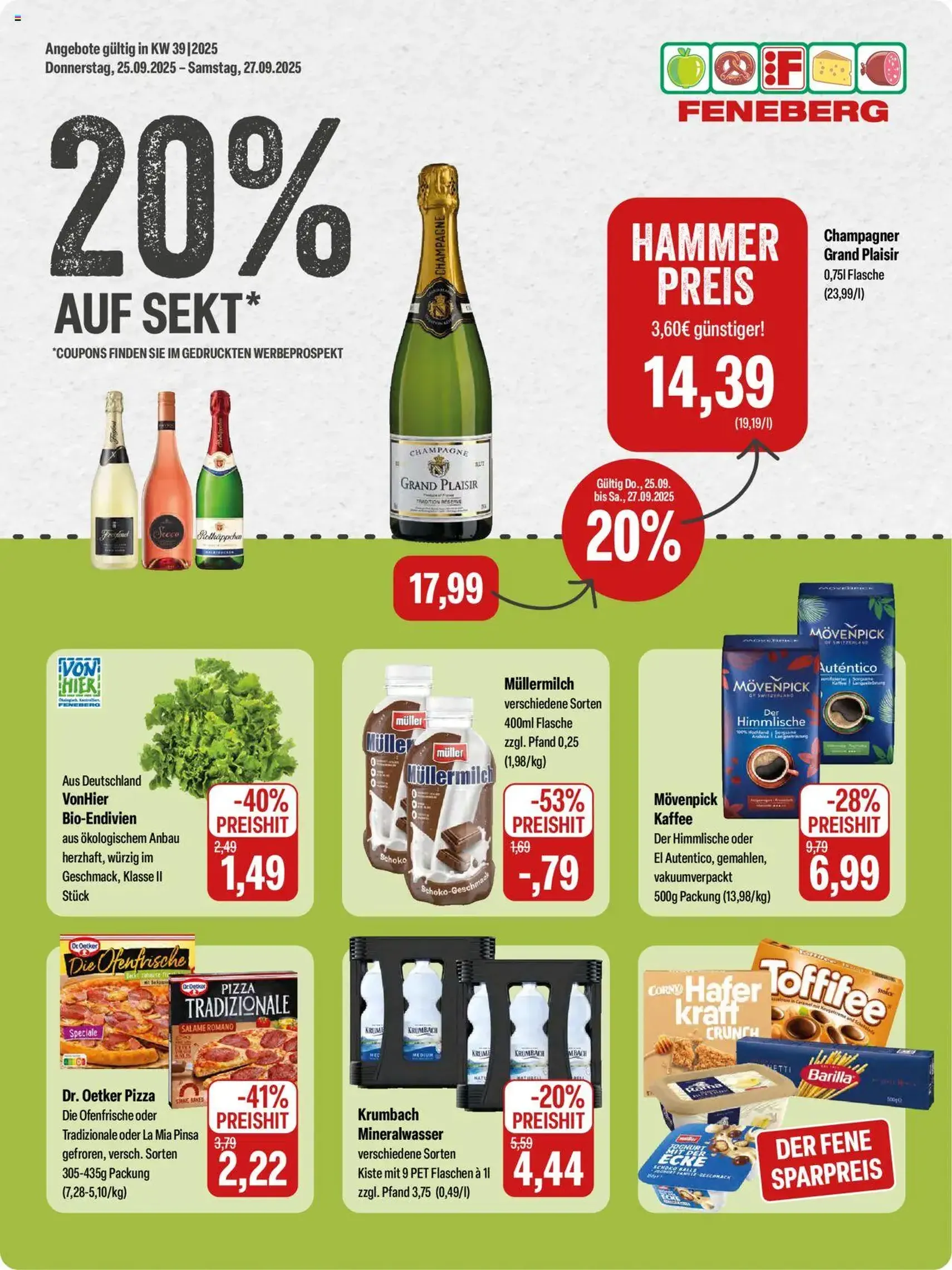 Feneberg Angebote - Gültiger Prospekt ab 25.09.2025, Seite 1 von insgesamt 16 Feneberg Angebote - Gültiger Prospekt ab 25.09.2025, Seite 1 von insgesamt 16