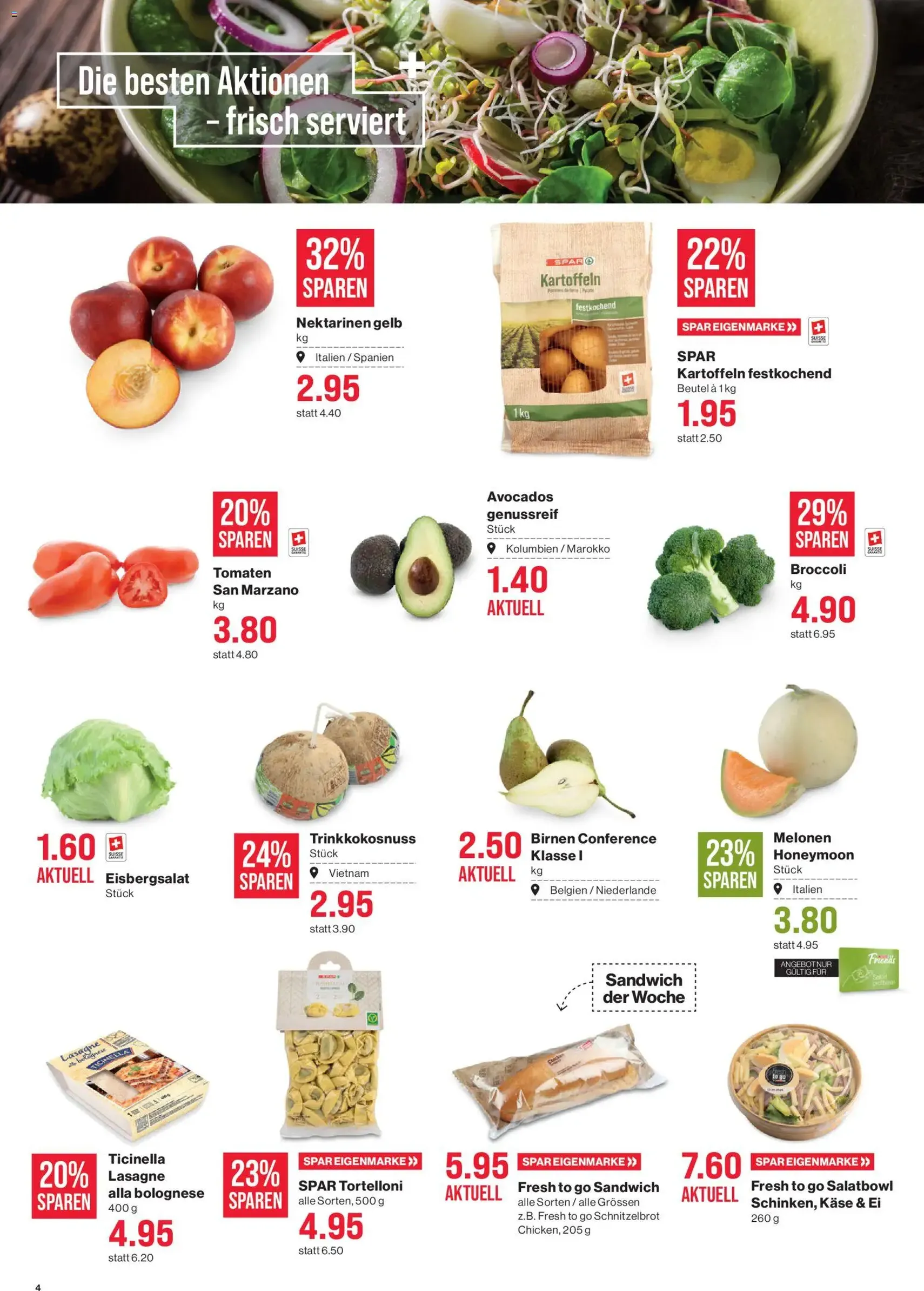 SPAR aktionen - Gültiger Prospekt ab 11.06.2026, Seite 4 von insgesamt 18