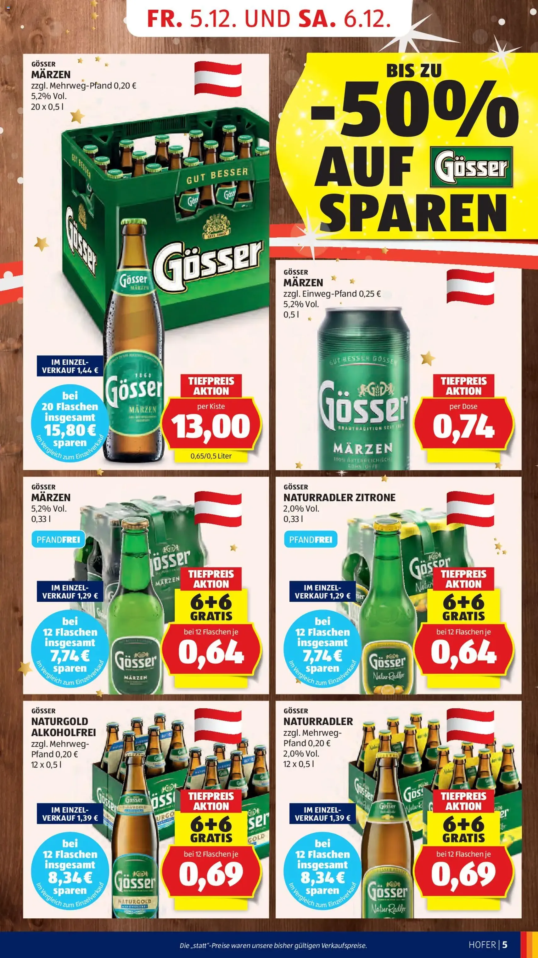 Hofer Flugblatt - Gültiger Prospekt ab 05.12.2025, Seite 7 von insgesamt 60