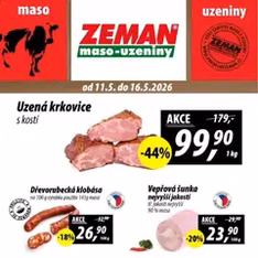 Prodejny Zeman leták - náhled letáku platný od 11.05.2026