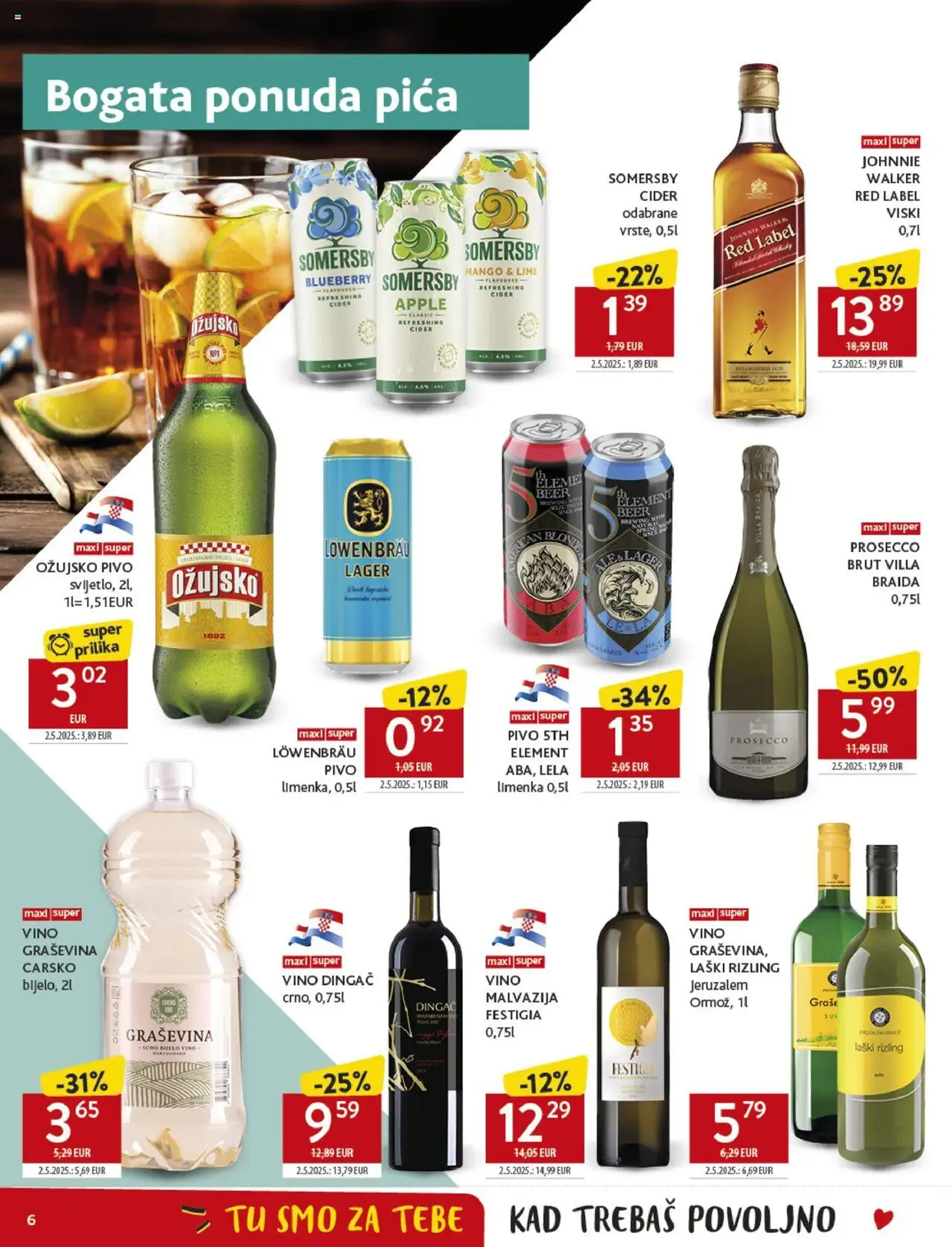 Konzum HR Akciós újság - 2025.07.30. érvényes szórólap 6 oldal 40 oldalból Konzum HR Akciós újság - 2025.07.30. érvényes szórólap 6 oldal 40 oldalból