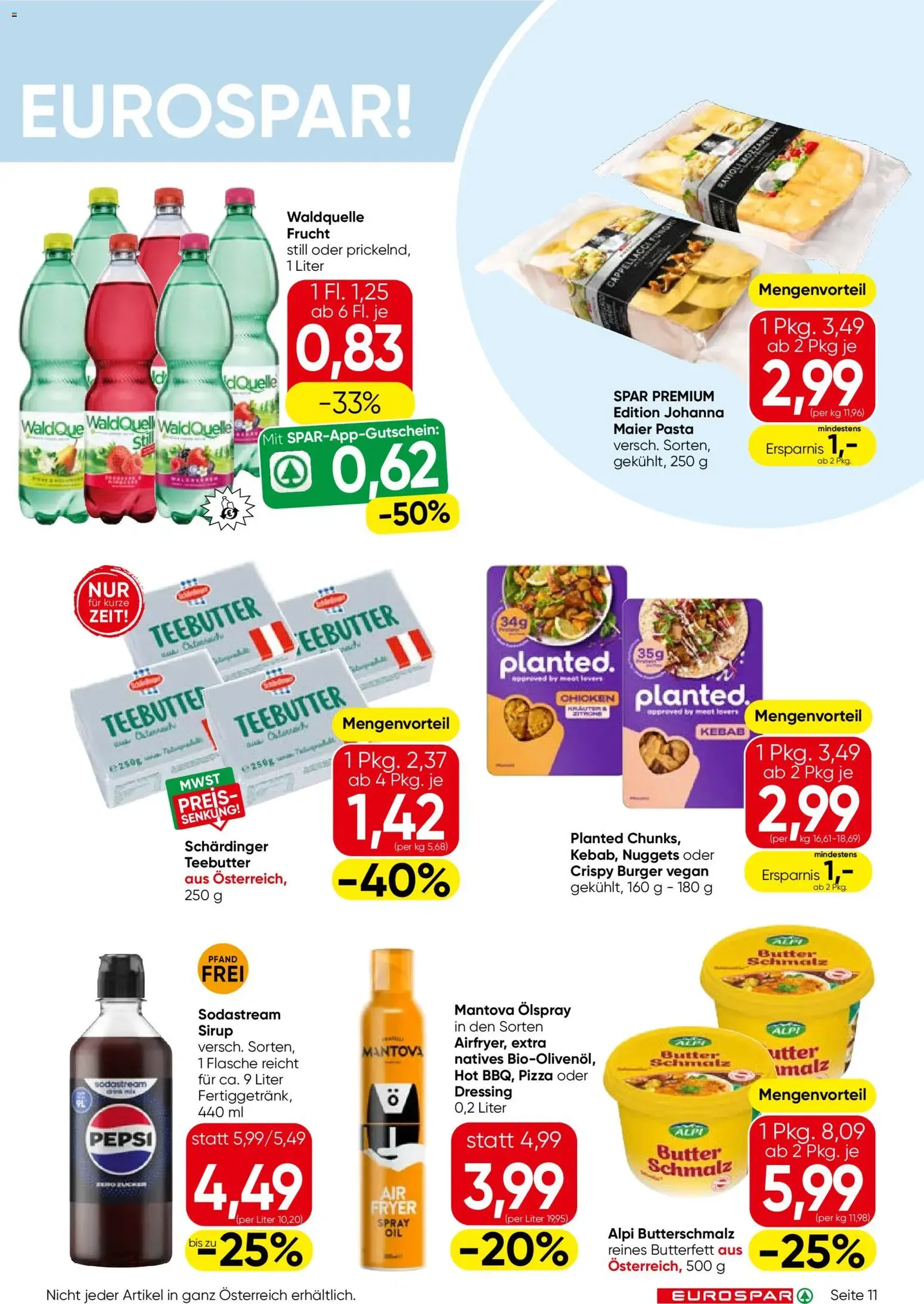 Eurospar Flugblatt - Gültiger Prospekt ab 24.09.2026, Seite 11 von insgesamt 16