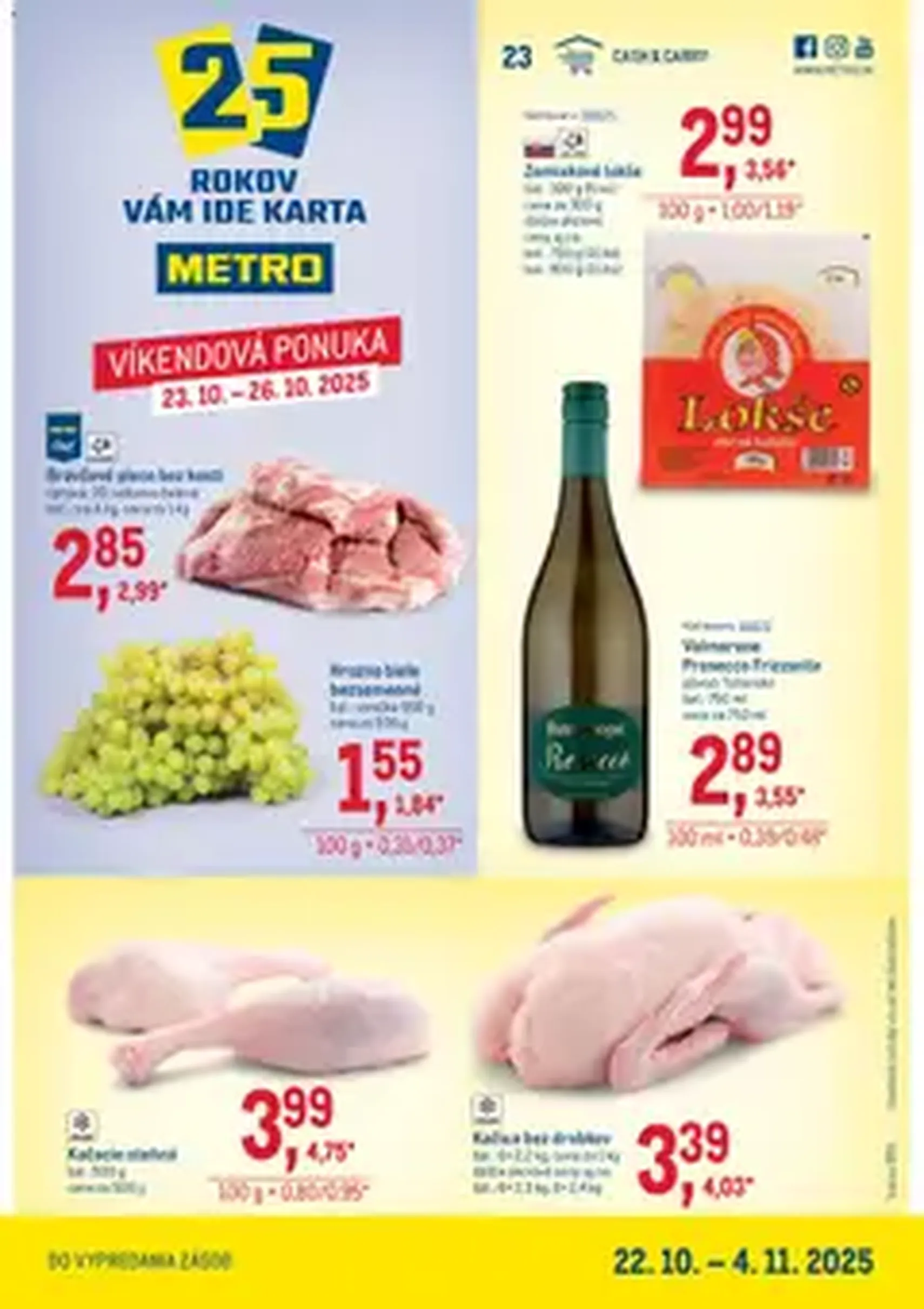 Metro Maloobchod - platný leták od 22.10.2025 strana 1 z 1