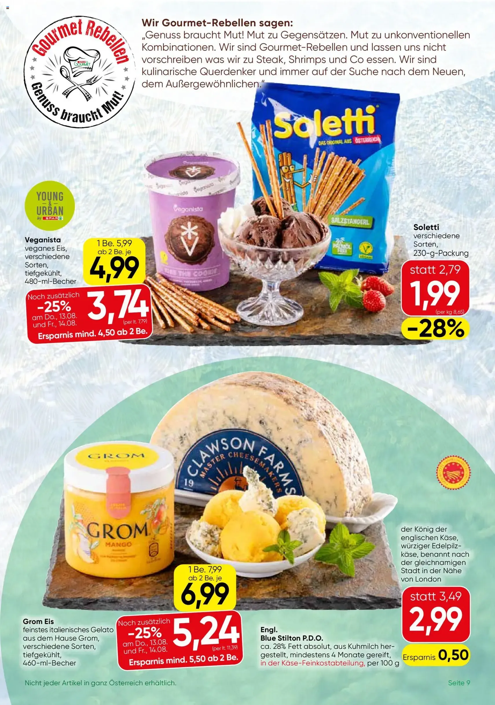 SPAR Gourmet Flugblatt - Gültiger Prospekt ab 13.08.2026, Seite 9 von insgesamt 12