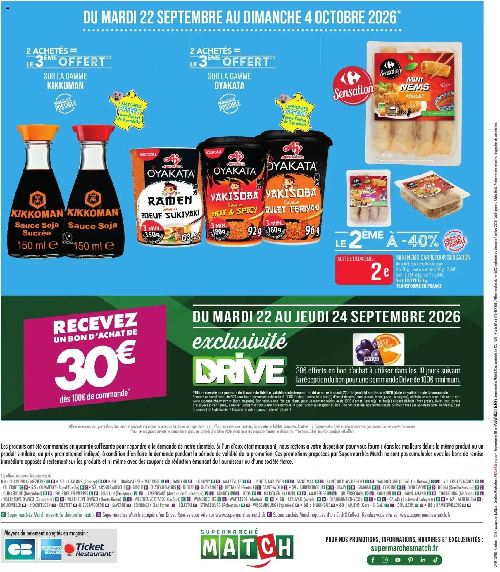 Match Supermarché catalogue - brochure valable à partir du 22/09/2026, page 24 sur 24