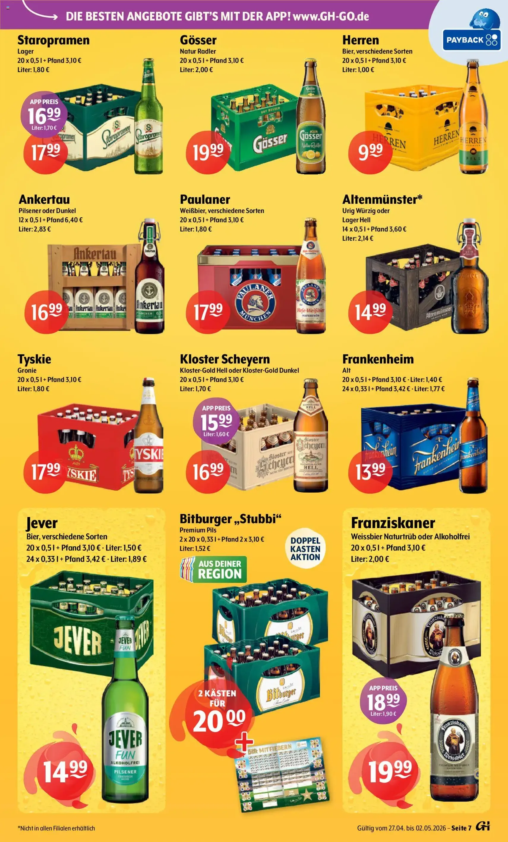 Trink und Spare Prospekt - Gültiger Prospekt ab 27.04.2026, Seite 7 von insgesamt 8