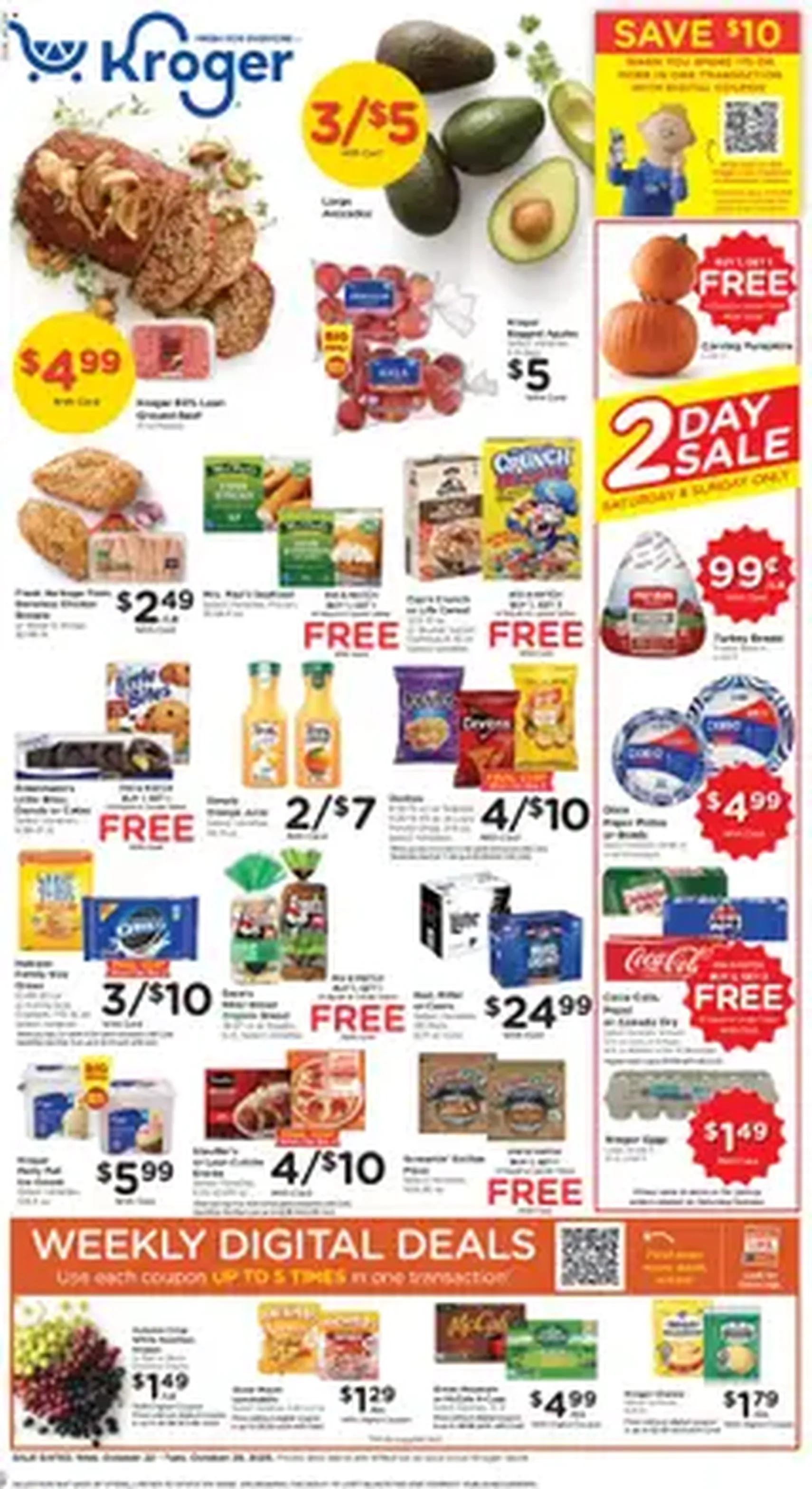 Kroger Weekly Ad - valid flyer from 10/22/2025, page 1 of 1