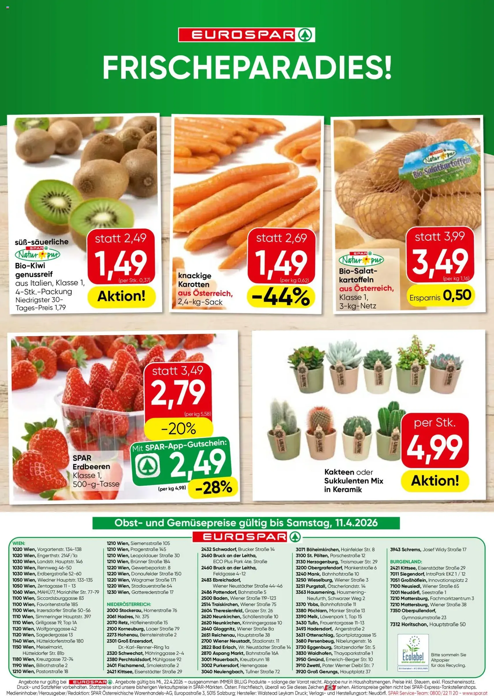 Eurospar Flugblatt - Gültiger Prospekt ab 09.04.2026, Seite 16 von insgesamt 16