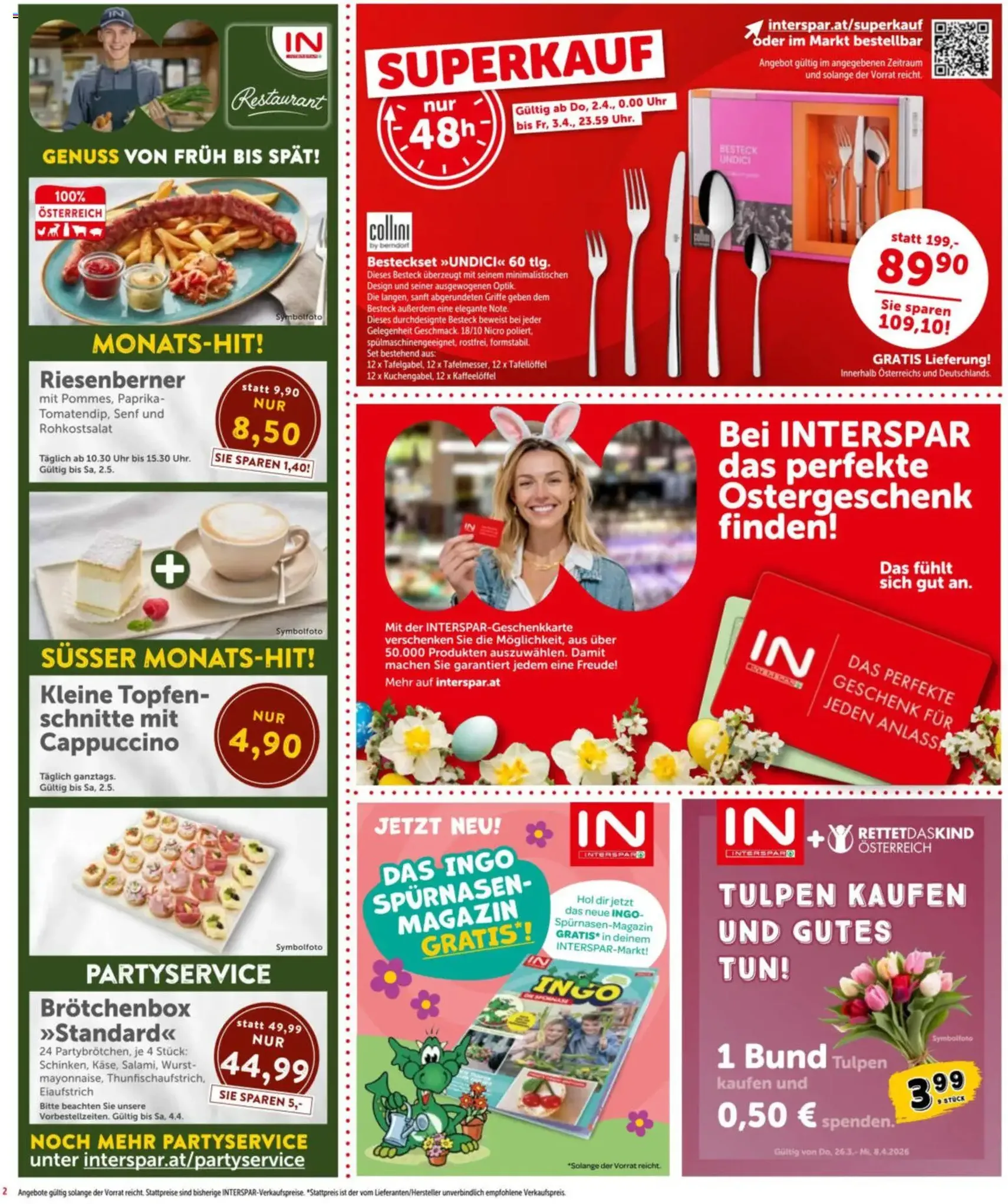 Interspar - Flugblatt - Gültiger Prospekt ab 31.03.2026, Seite 2 von insgesamt 20