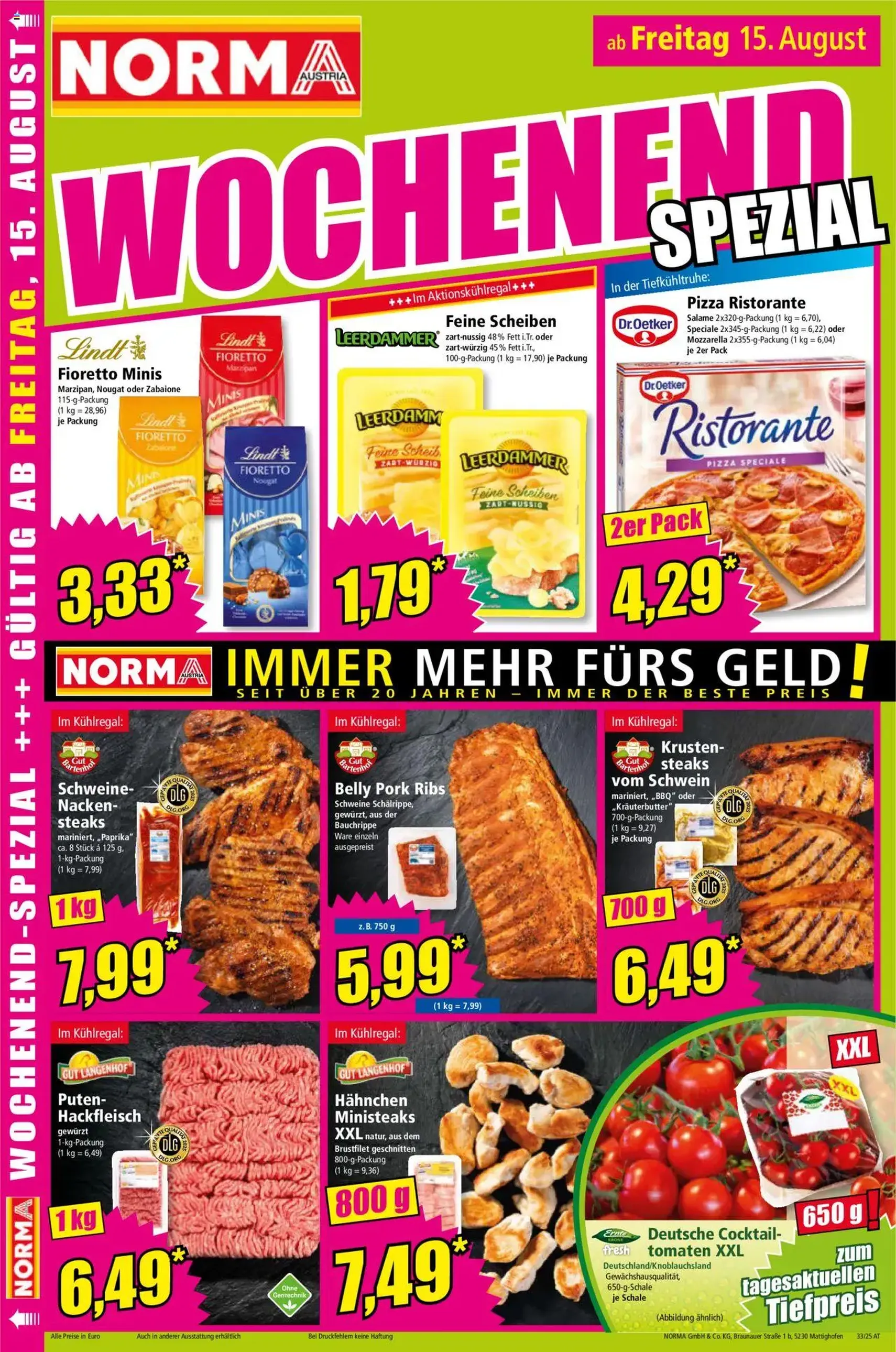 Norma Flugblatt - Gültiger Prospekt ab 11.08.2025, Seite 16 von insgesamt 20 Norma Flugblatt - Gültiger Prospekt ab 11.08.2025, Seite 16 von insgesamt 20
