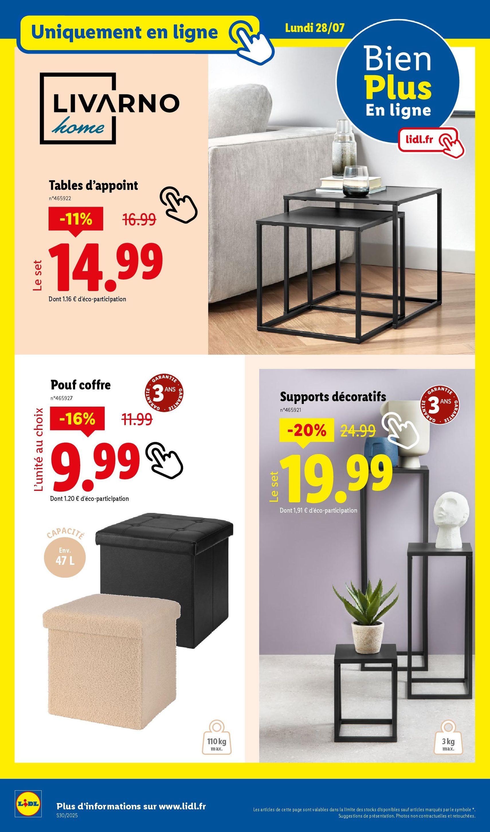 LIDL catalogue semaine 29 - brochure valable à partir du 24/07/2025, page 70 sur 73 LIDL catalogue semaine 29 - brochure valable à partir du 24/07/2025, page 70 sur 73
