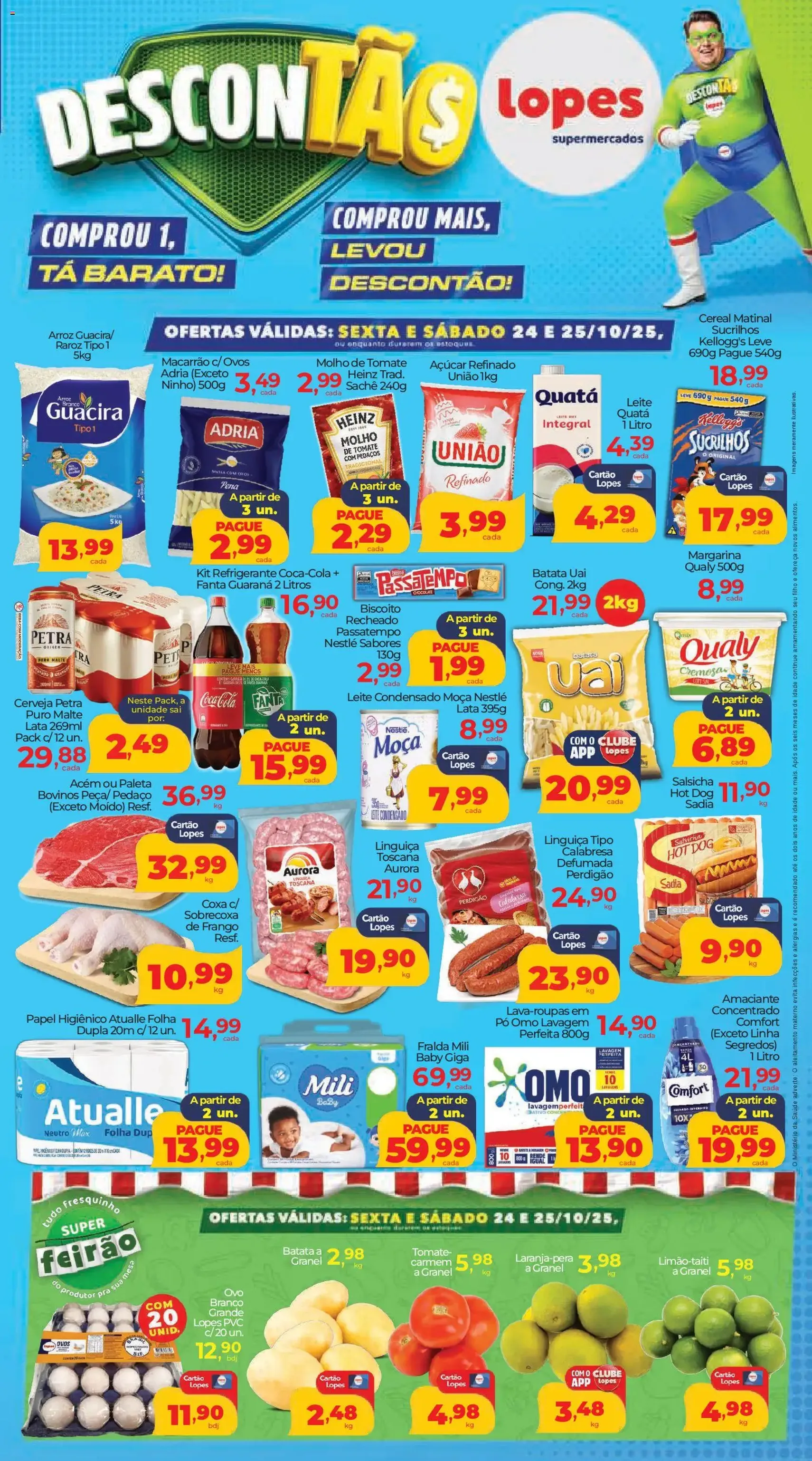 Lopes Supermercados - Ofertas da semana - folheto válido a partir de 24/10/2025 página 1 de 4