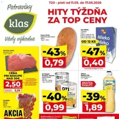 Klas leták - náhľad letáku platný od 11.05.2026