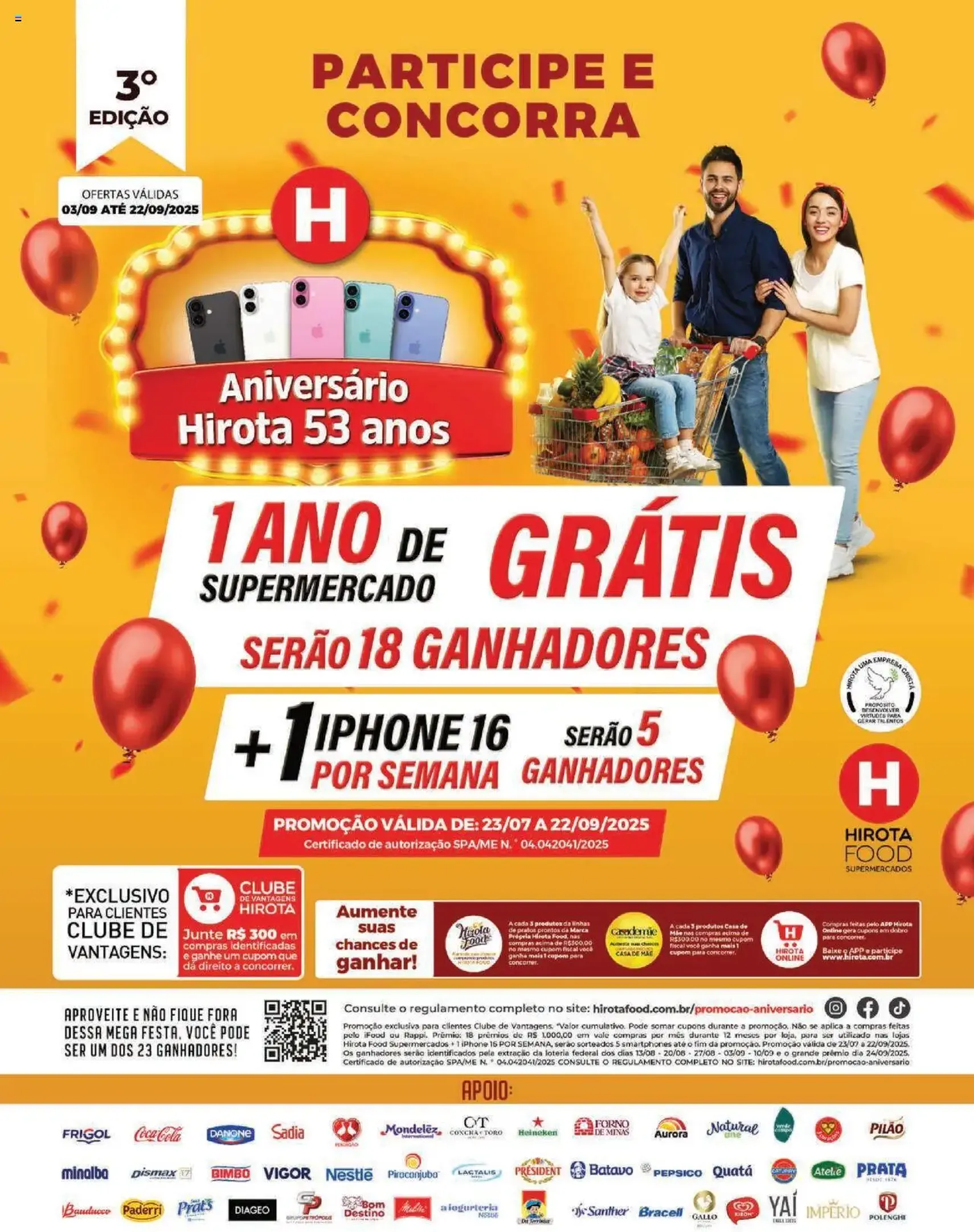 Hirota Food - Ofertas Especial Aniversário - folheto válido a partir de 03/09/2025 página 1 de 16