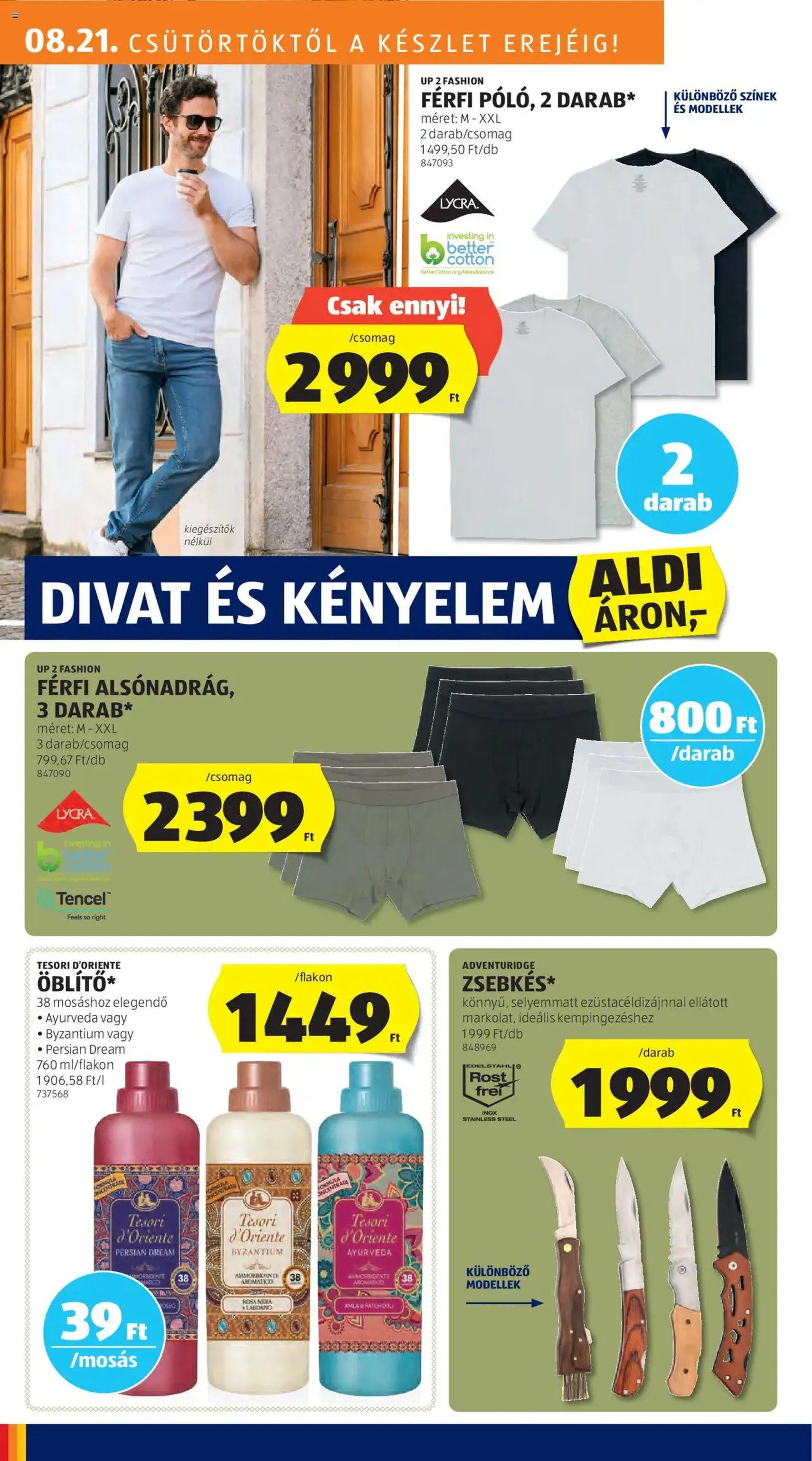 Aldi Akciós újság - 2025.08.21. érvényes szórólap 22 oldal 46 oldalból