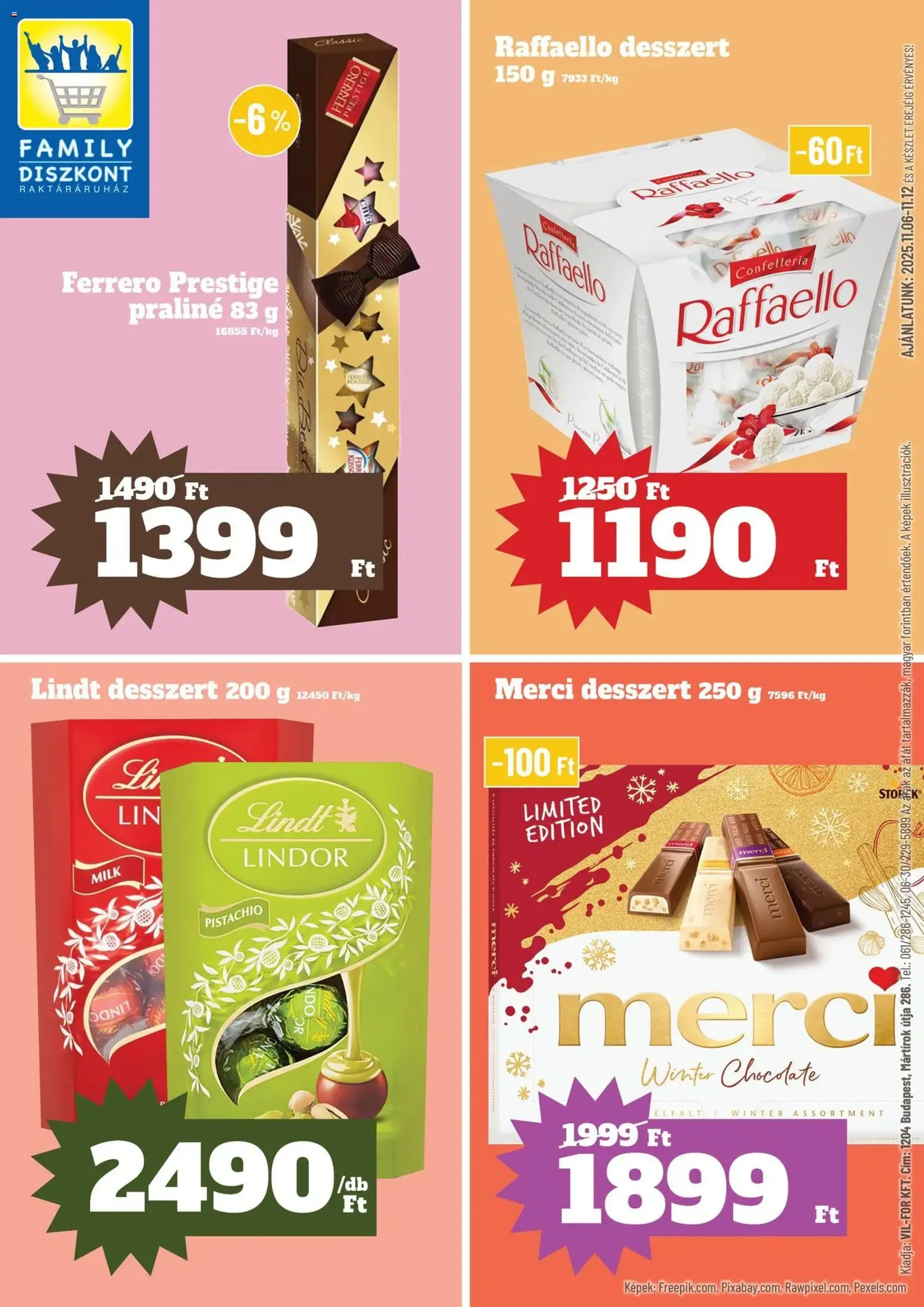 Family Diszkont Akciós újság - 2025.11.06. érvényes szórólap 1 oldal 28 oldalból