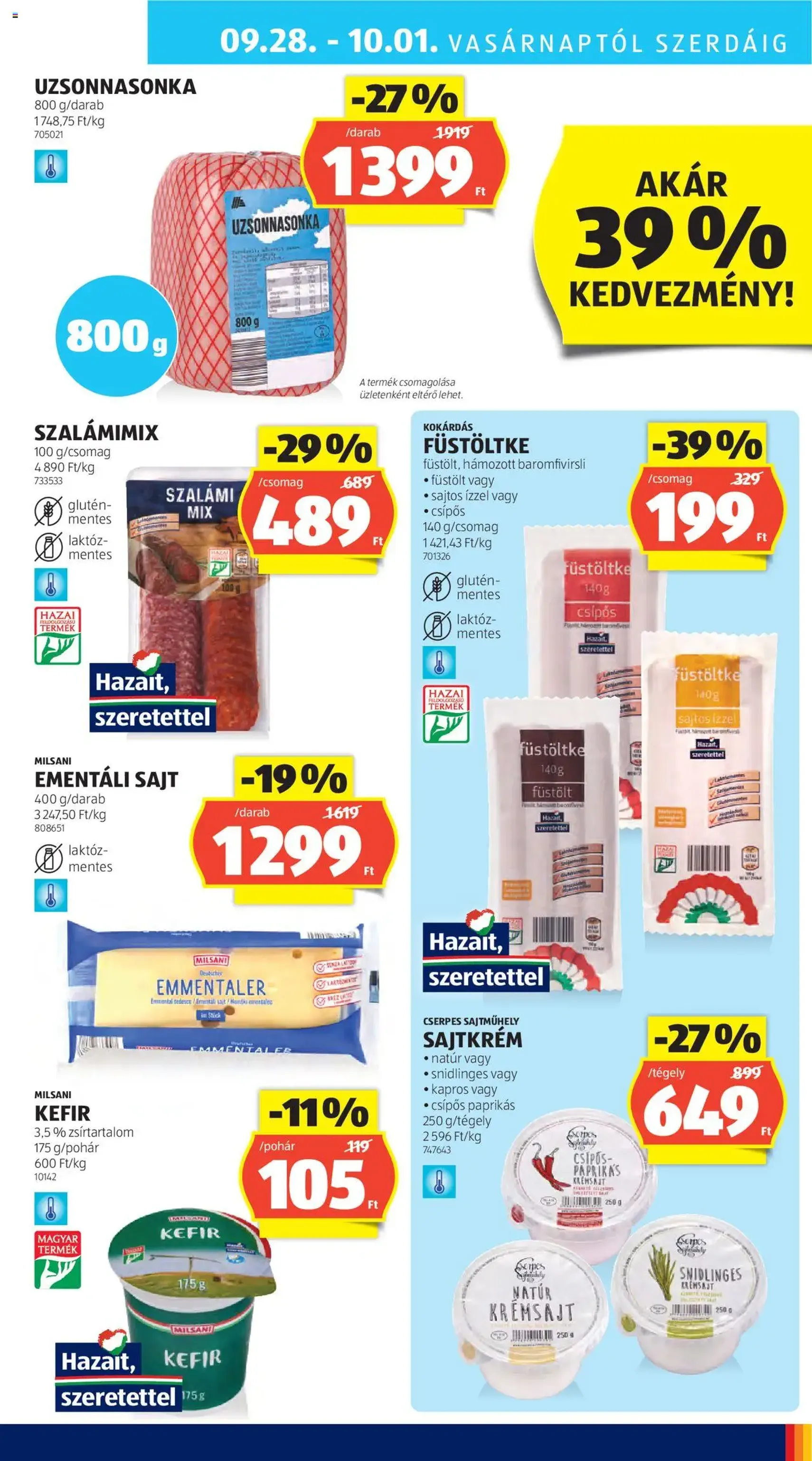 Aldi Akciós újság - 2025.09.25. érvényes szórólap 27 oldal 51 oldalból Aldi Akciós újság - 2025.09.25. érvényes szórólap 27 oldal 51 oldalból