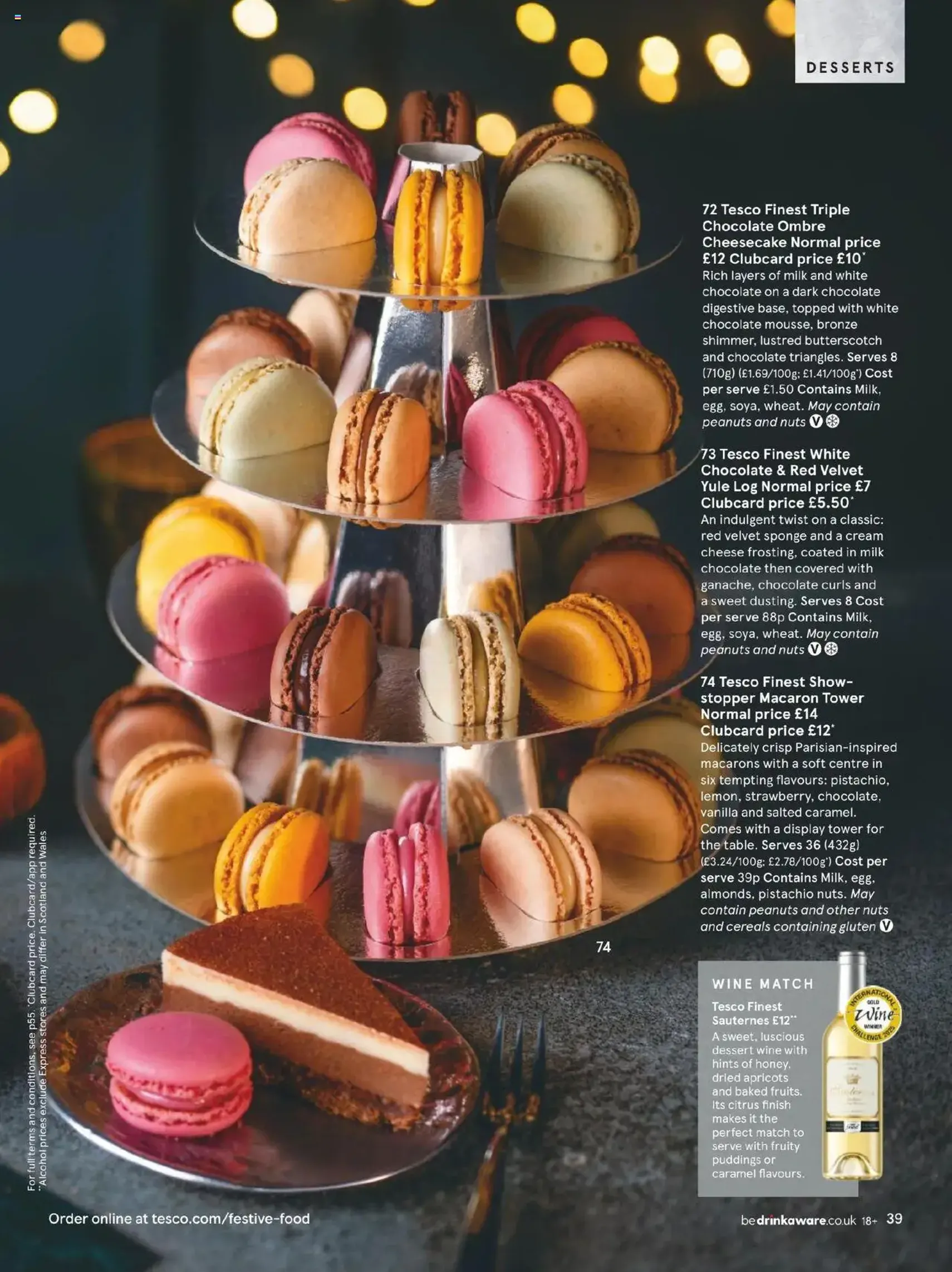 Tesco - Festive Food to Order brochure 2025 - valid flyer from 01/10/2025, page 39 of 56