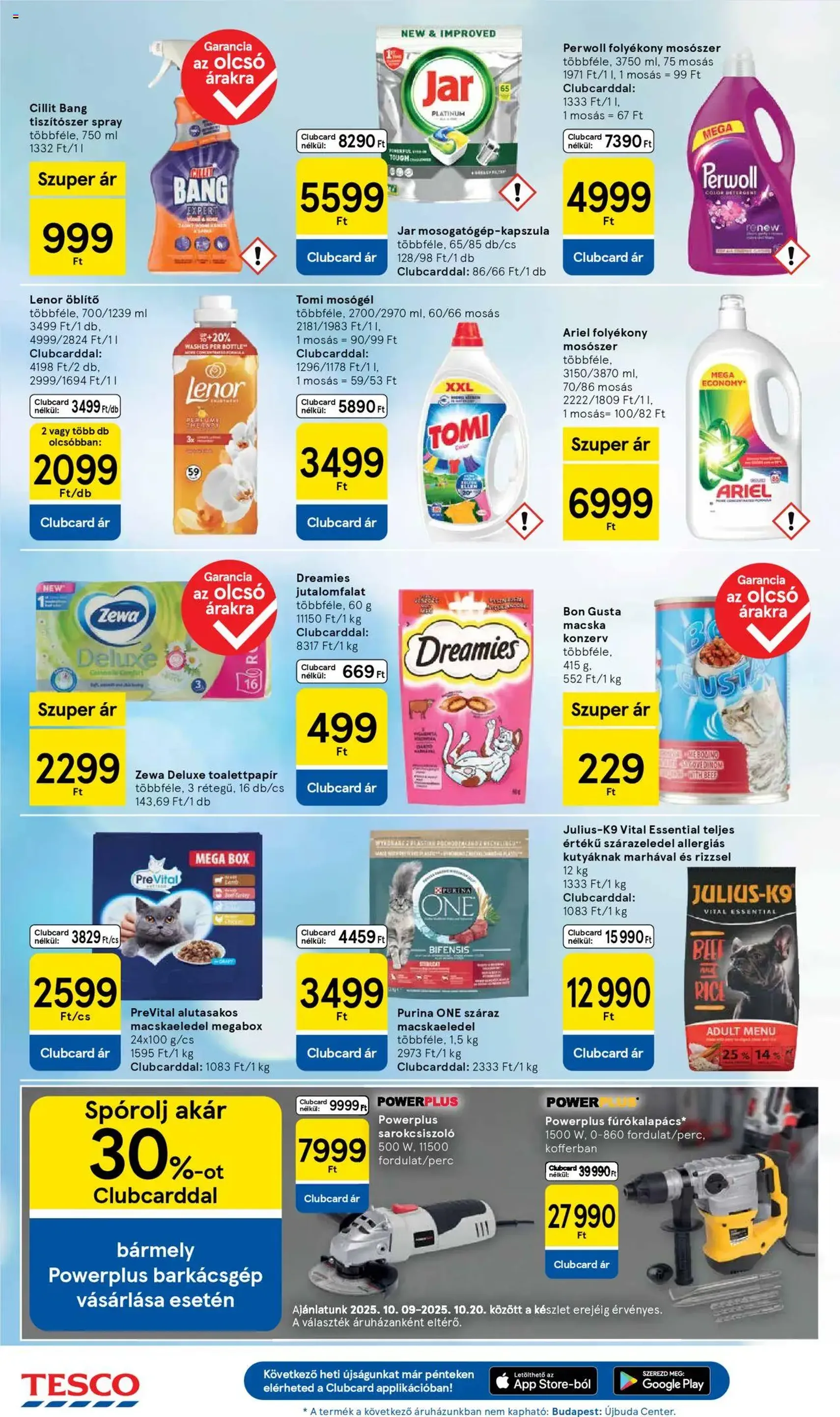 Tesco Hipermarket - Akciós újság - 2025.10.09. érvényes szórólap 8 oldal 32 oldalból