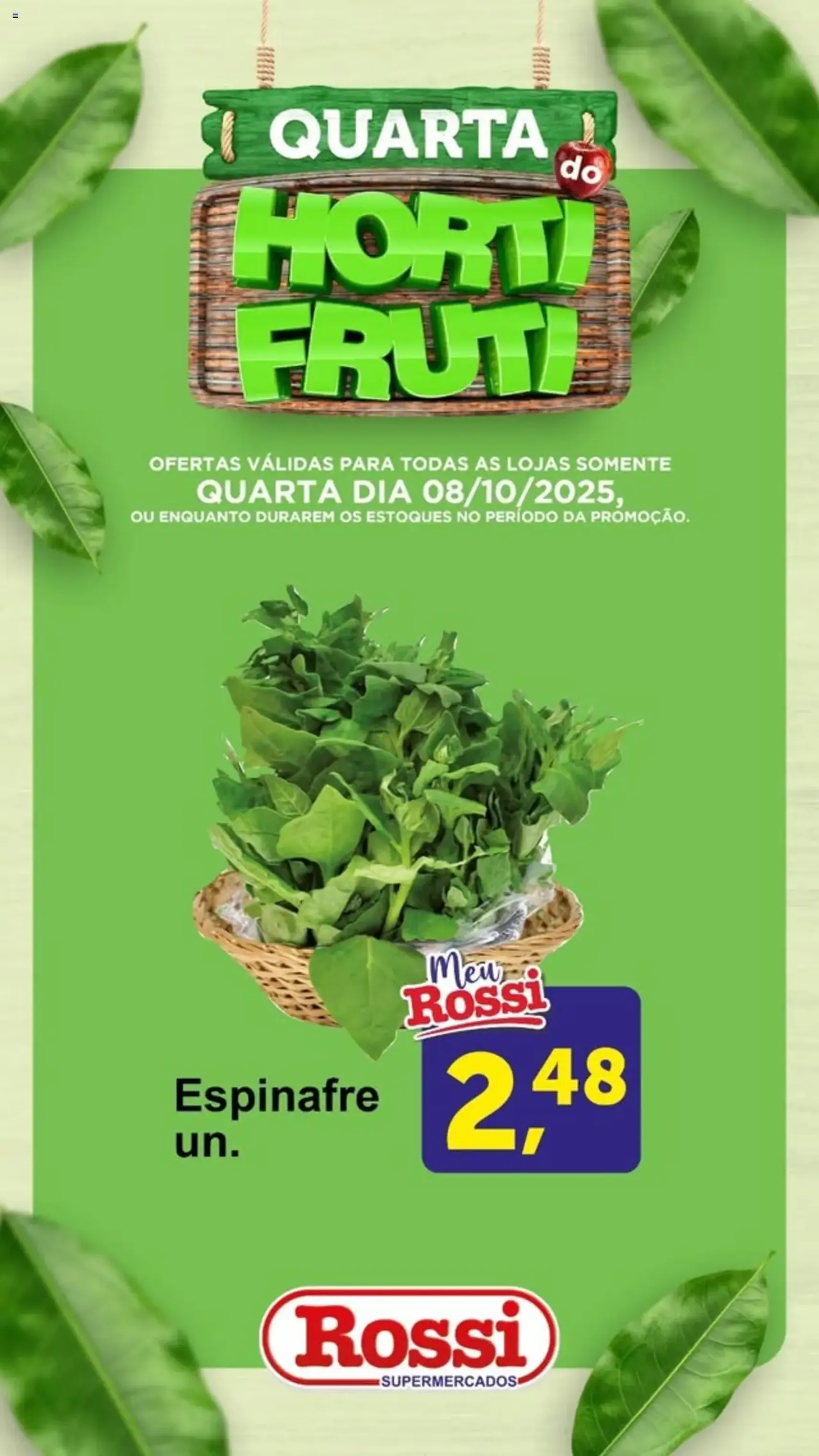 Rossi Supermercados - Ofertas da semana - folheto válido a partir de 08/10/2025 página 1 de 4