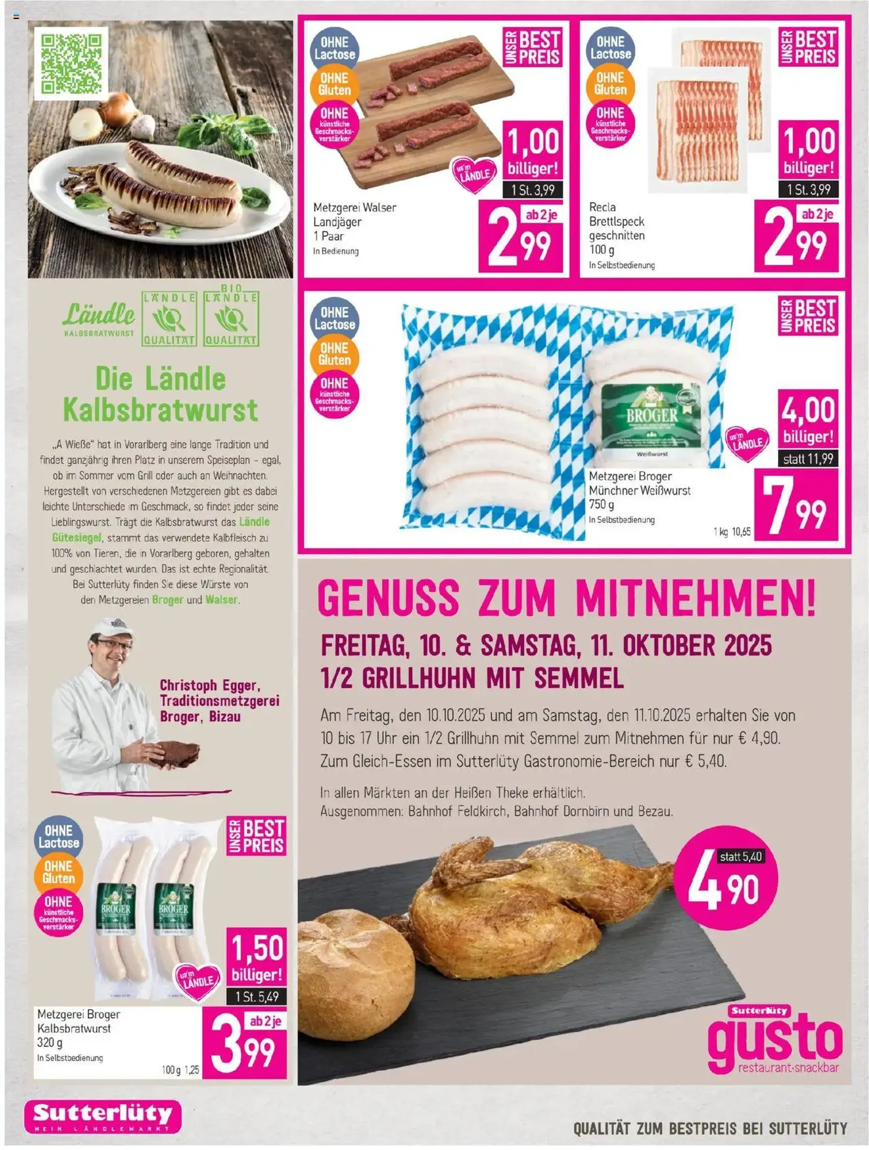 Sutterlüty Flugblatt - Gültiger Prospekt ab 09.10.2025, Seite 8 von insgesamt 24